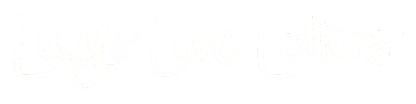 White handwritten text on a black background that reads "Lazy's Love Letters".
