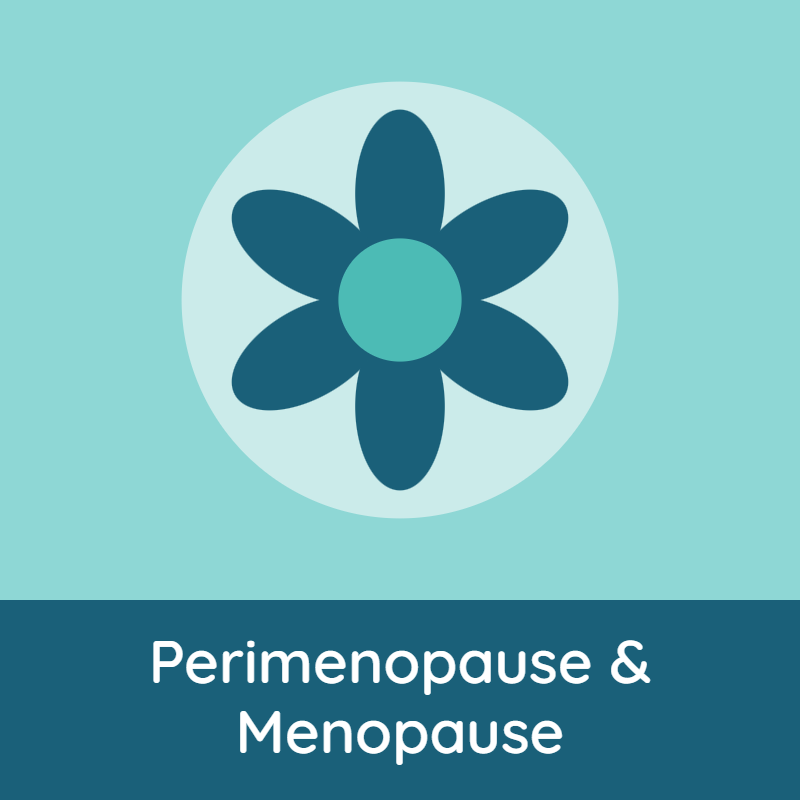 image of a flower representing perimenopause and menopause