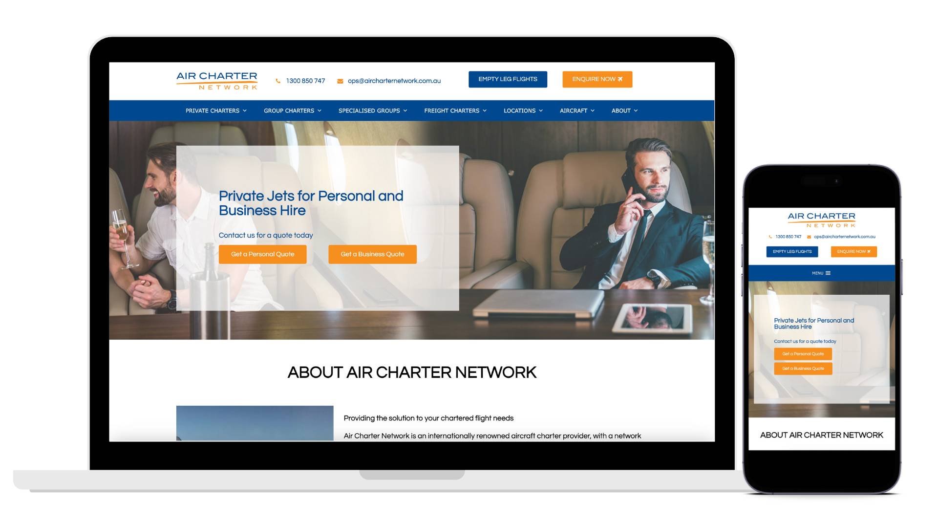 WordPress - Air Charter Network