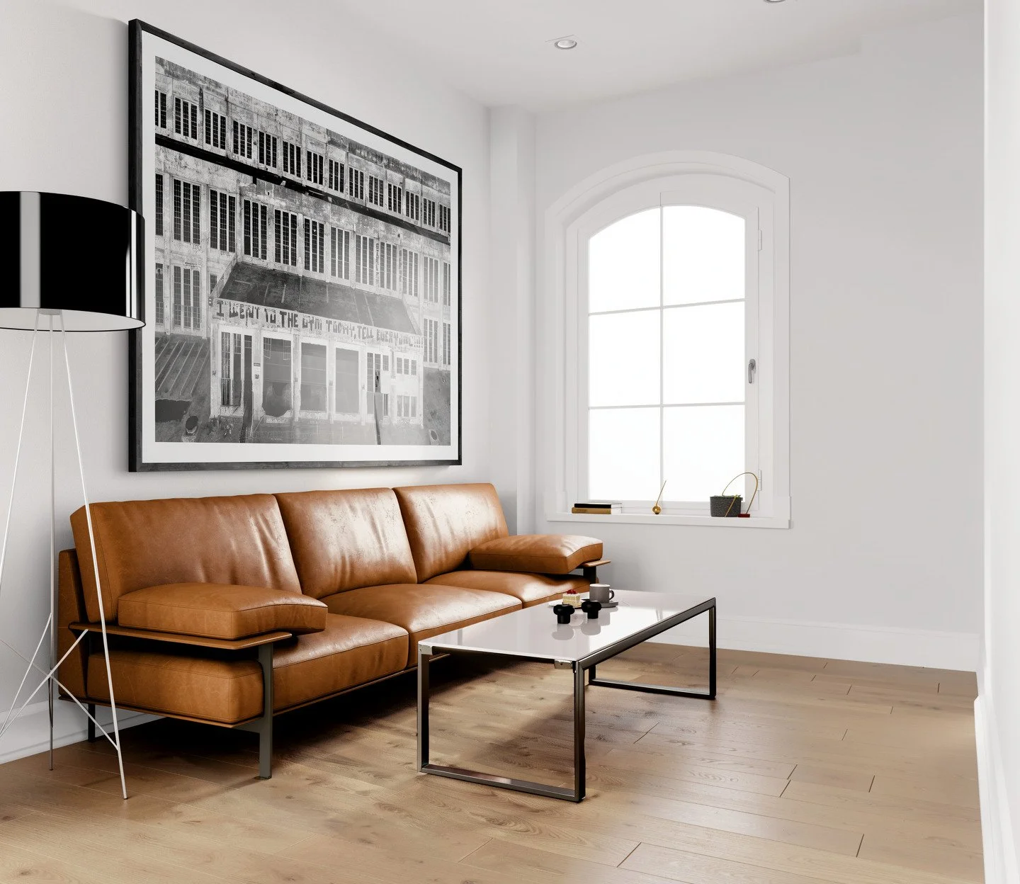 Minimalist living room with a leather sofa-Angled.jpg