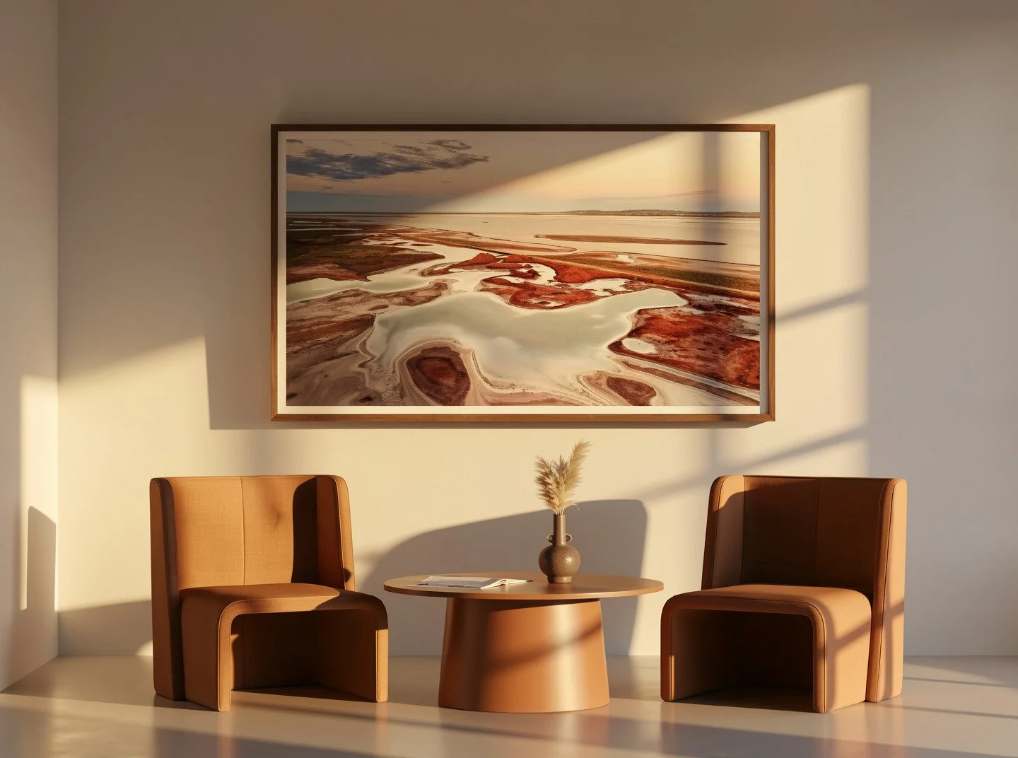Minimal living room with modern chairs-Golden Hour.jpg