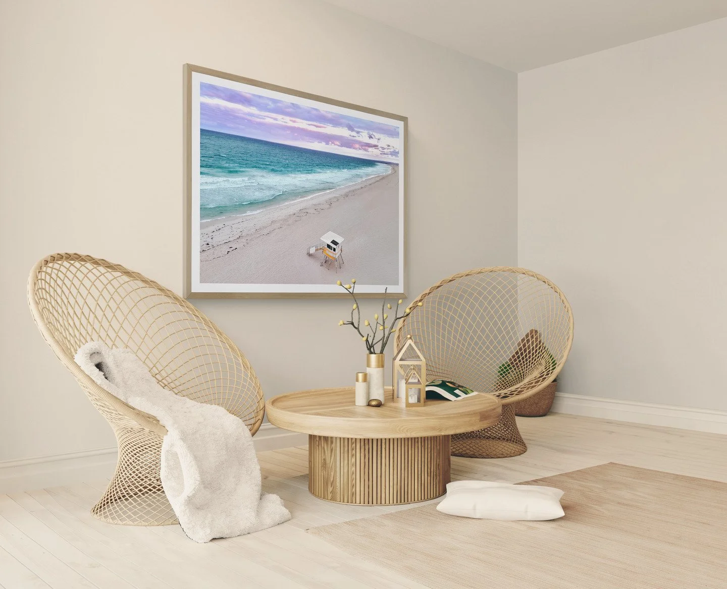 Boho-themed living room with rattan chairs-Angled.jpg