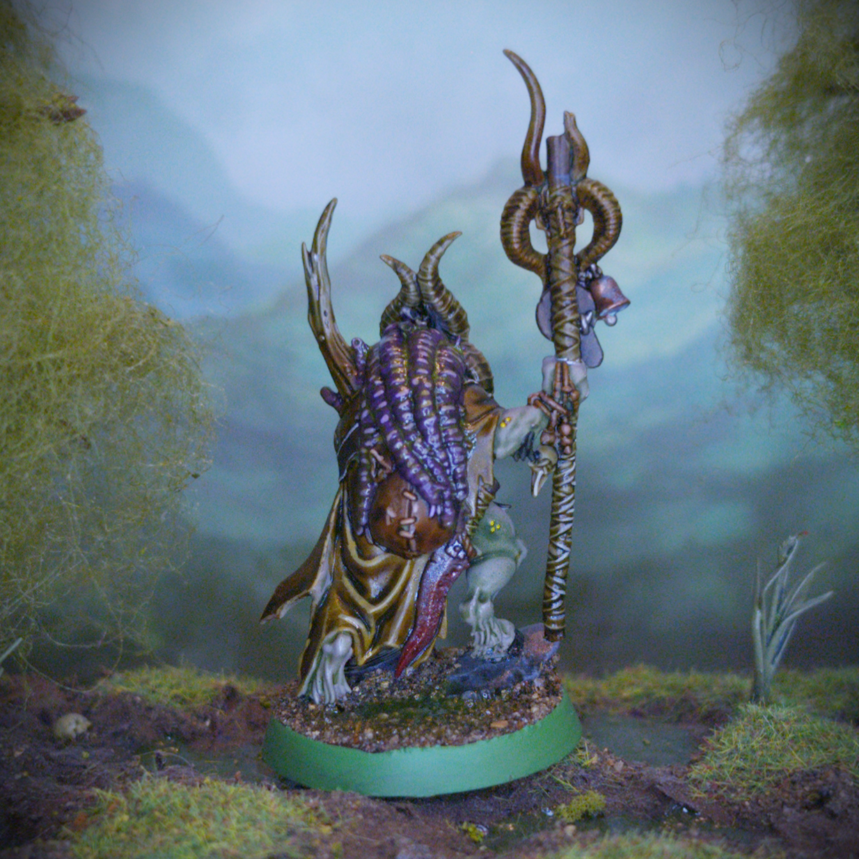 Warhammer Quest Darkwater Shaman Foulhoof rear view