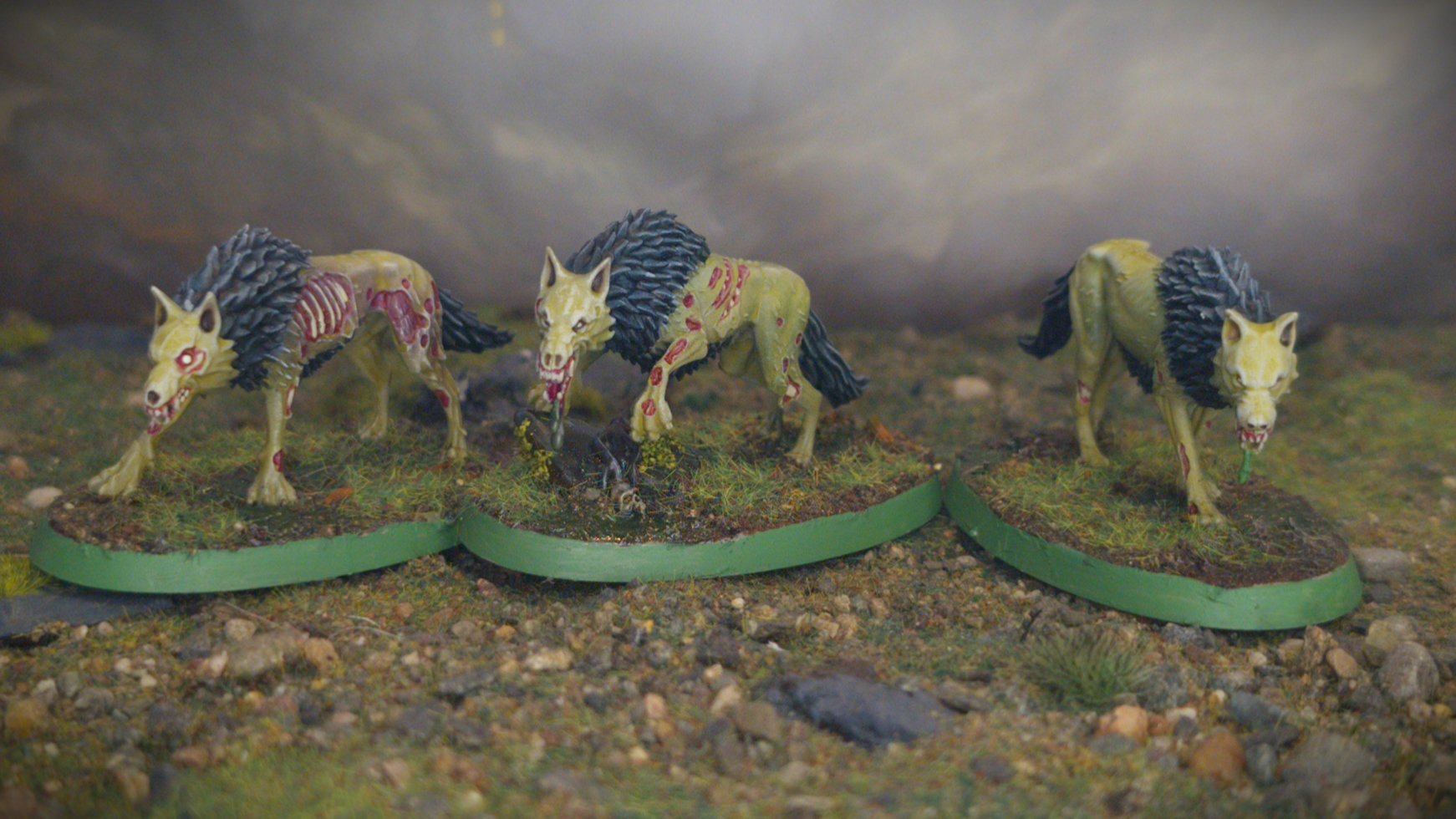 Soulblight Gravelord Dire Wolves