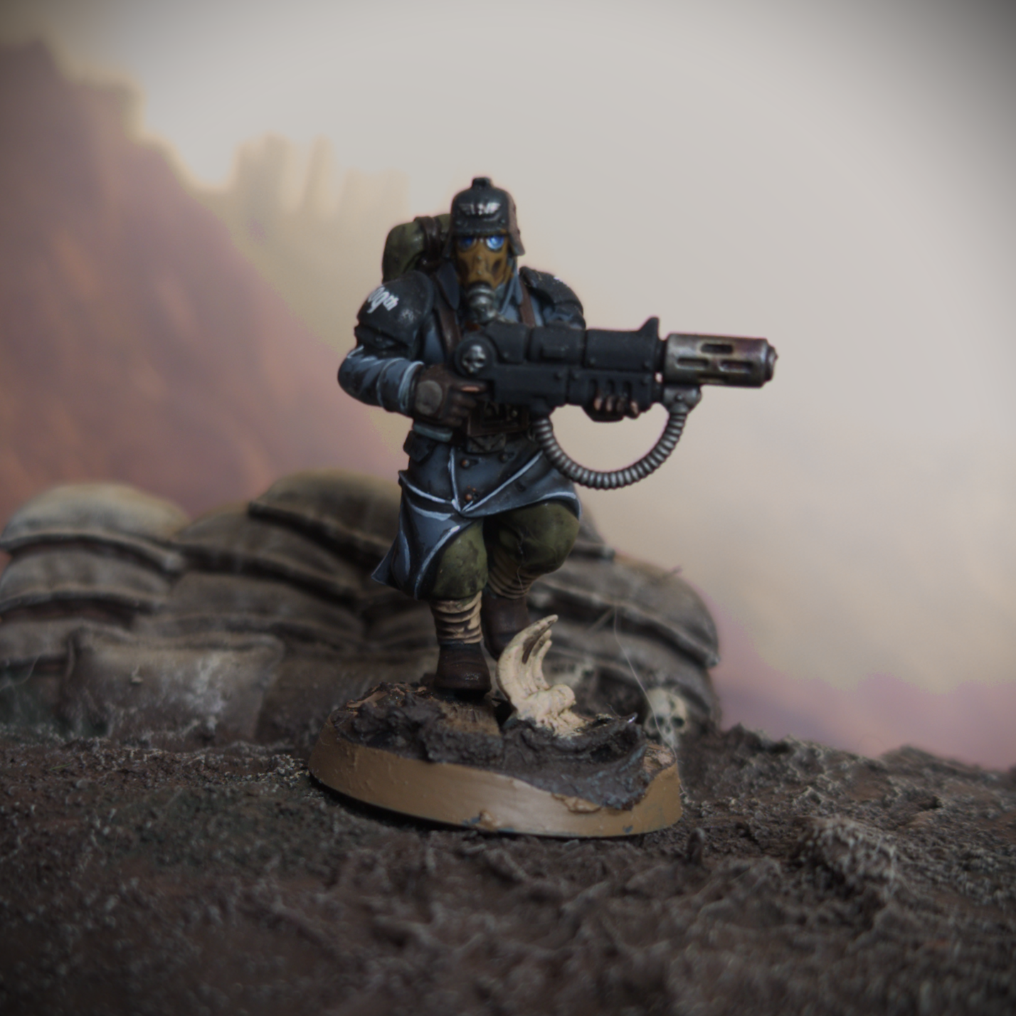 Death Korps of Krieg Gunner with meltagun