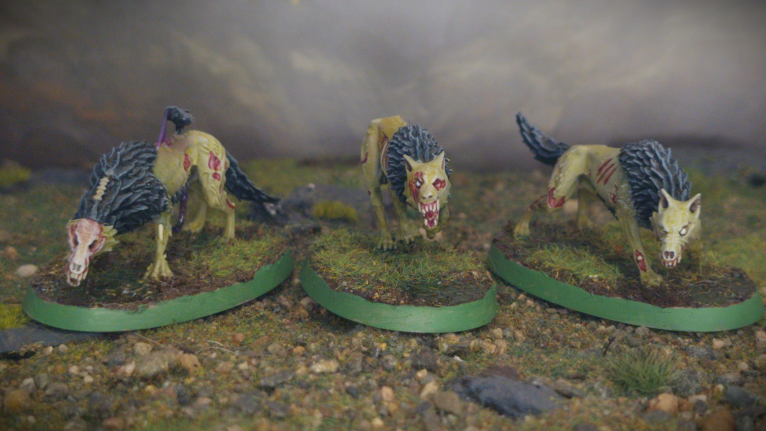 Soulblight Gravelord Dire Wolves