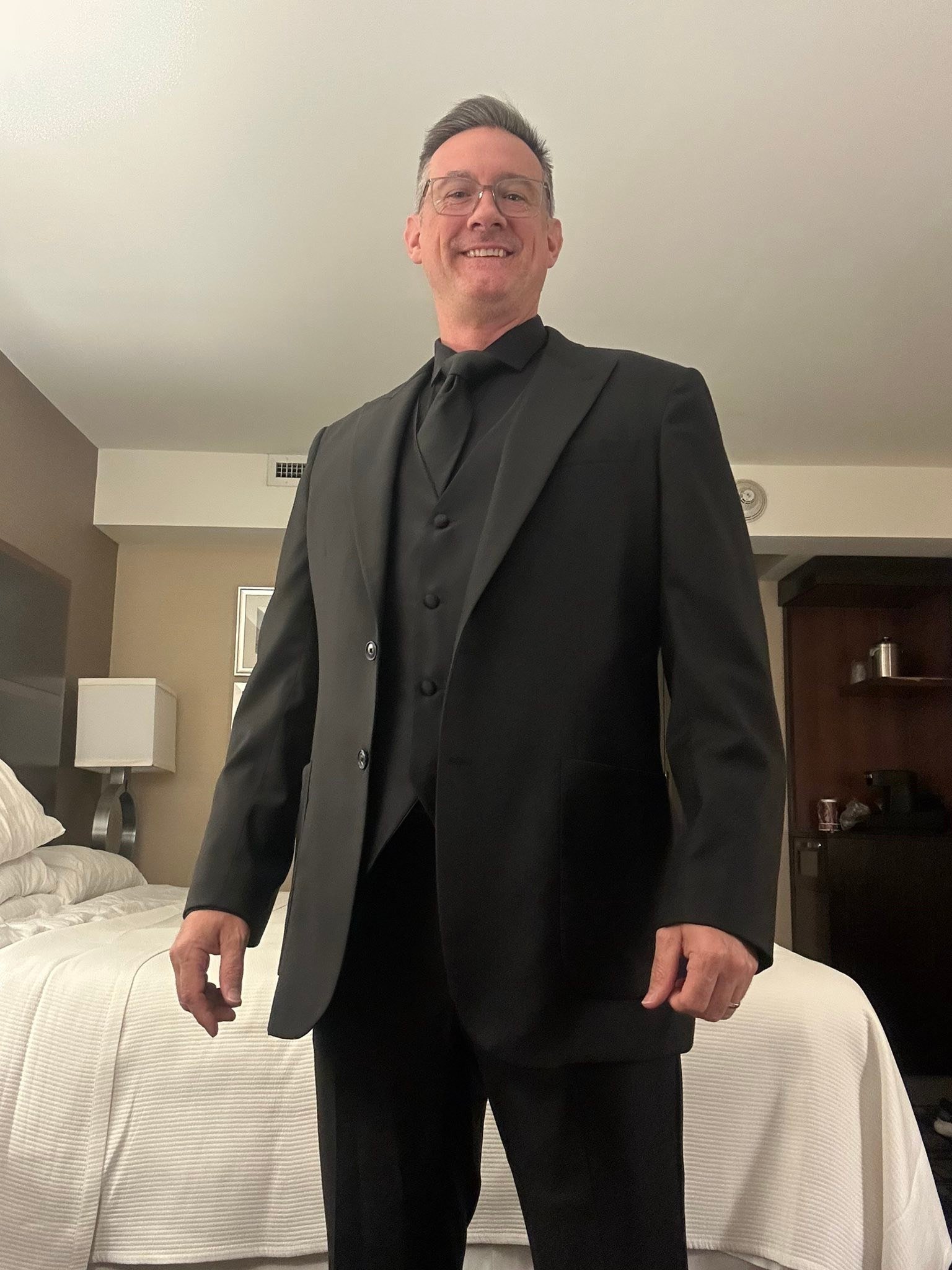 Fit check!  We have our concert attire on!
