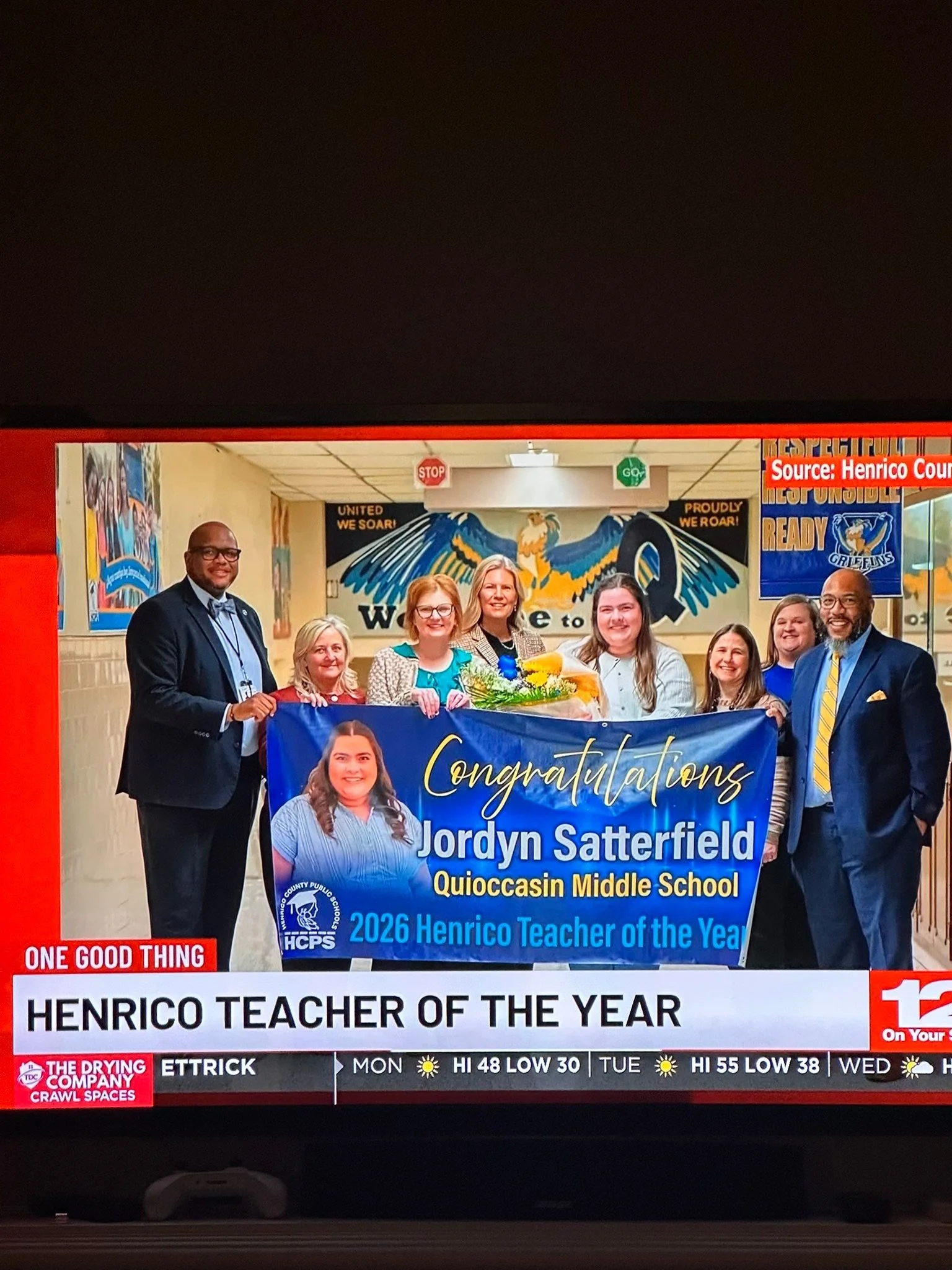 Jordyn Satterfield is famous yall!  I saw her on TV this morning!  Yay!  Congratulations