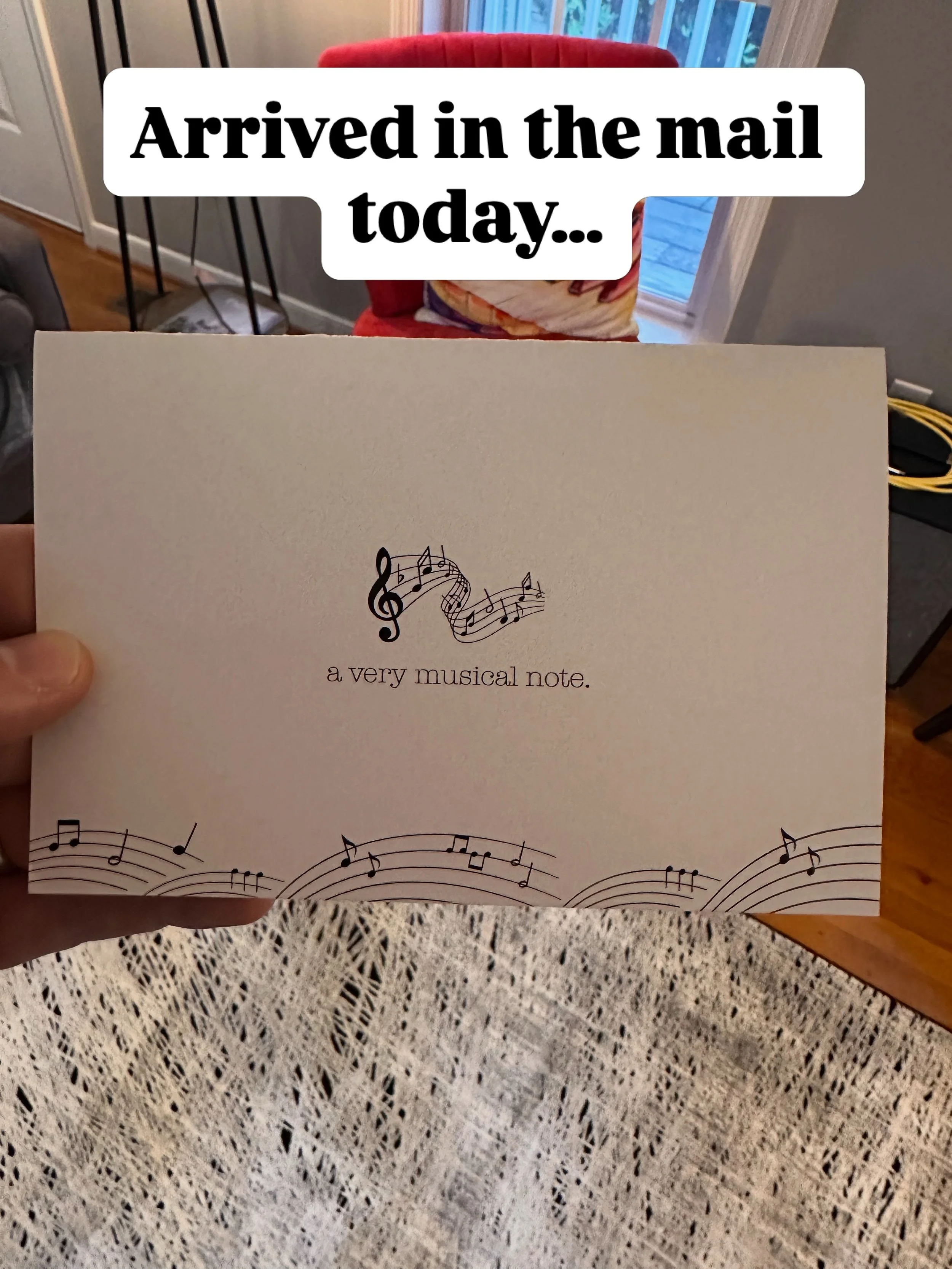 This letter arrived in the mail today. What a gift.

Notes like this are a reminder of why I love teaching. To this young singer: thank you for your kind words, congratulations on your achievements, and thank you for sharing your talents with the wor