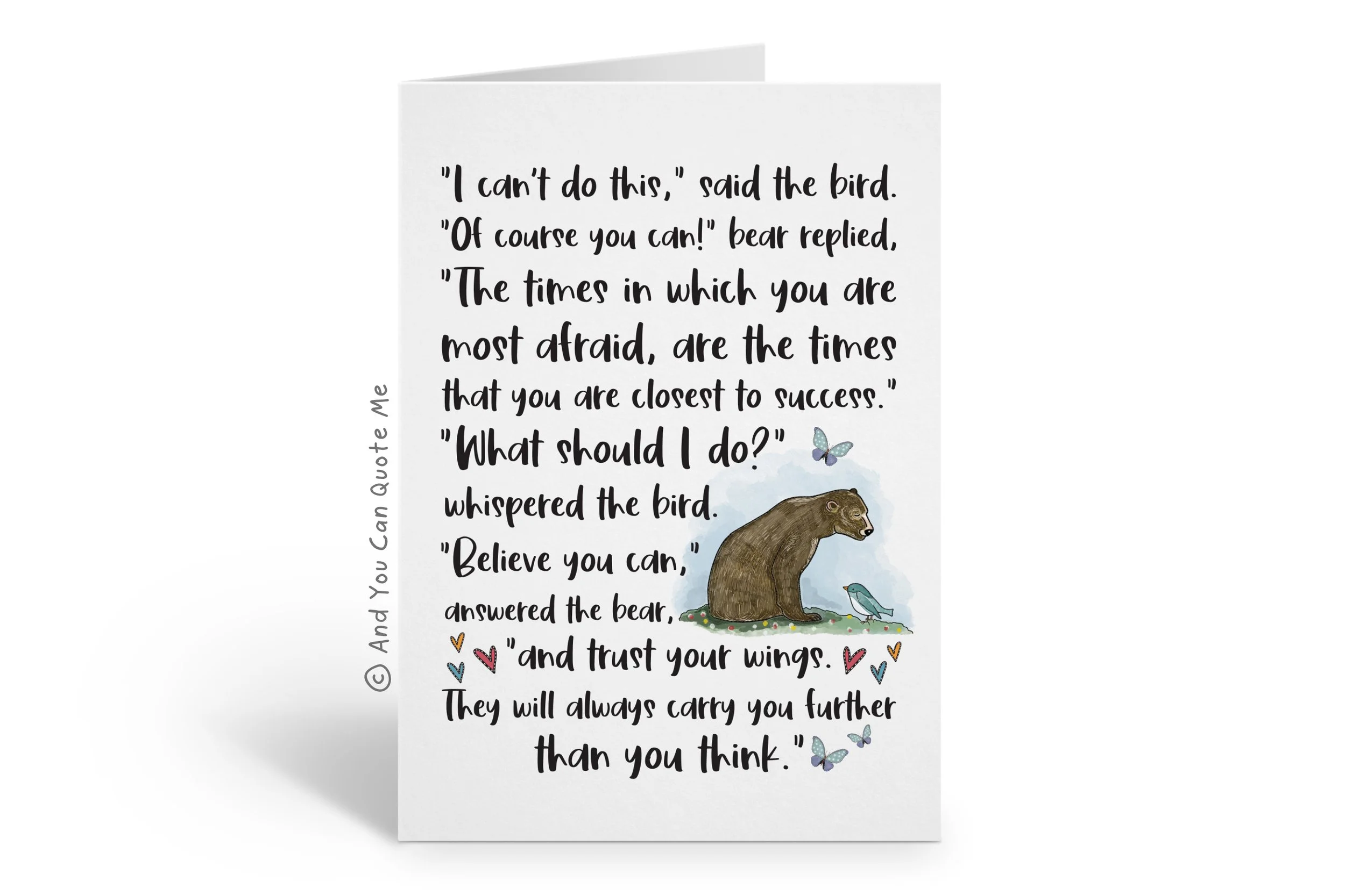 © 'Trust Your Wings...' A6 Card