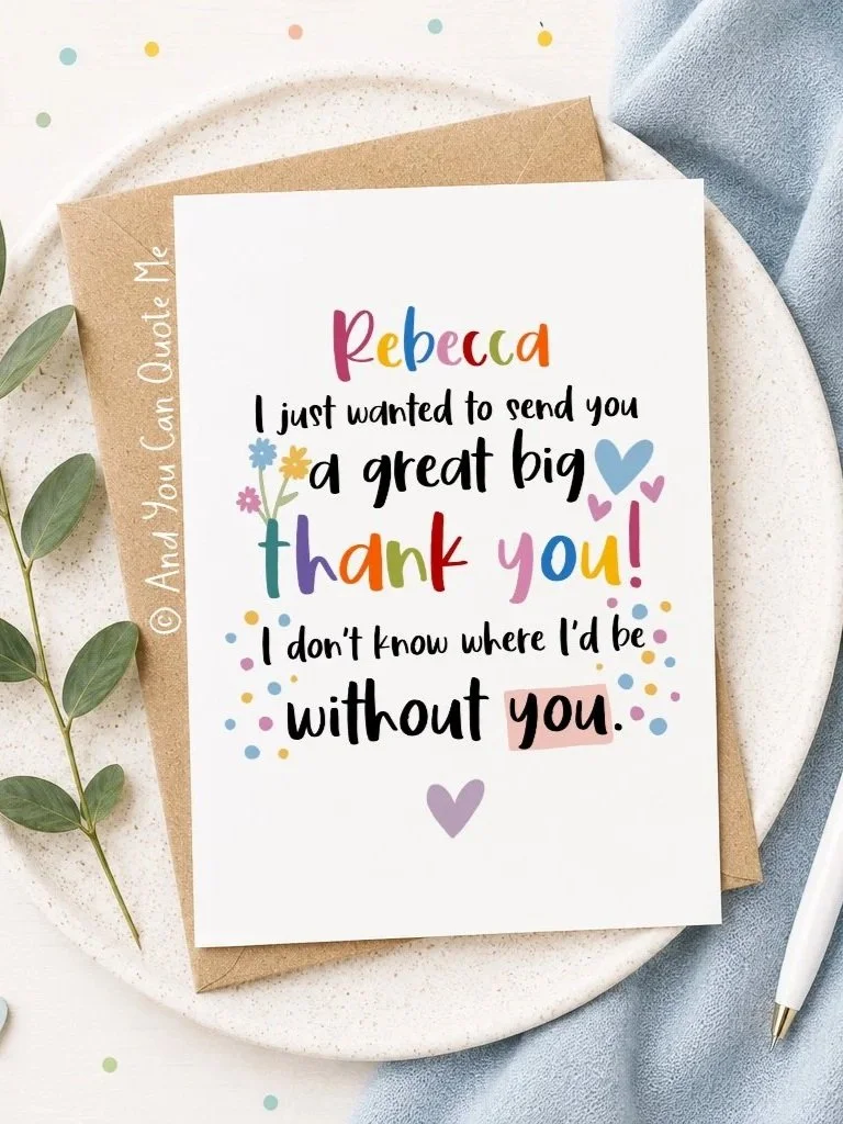 © 'A Great Big Thank You'