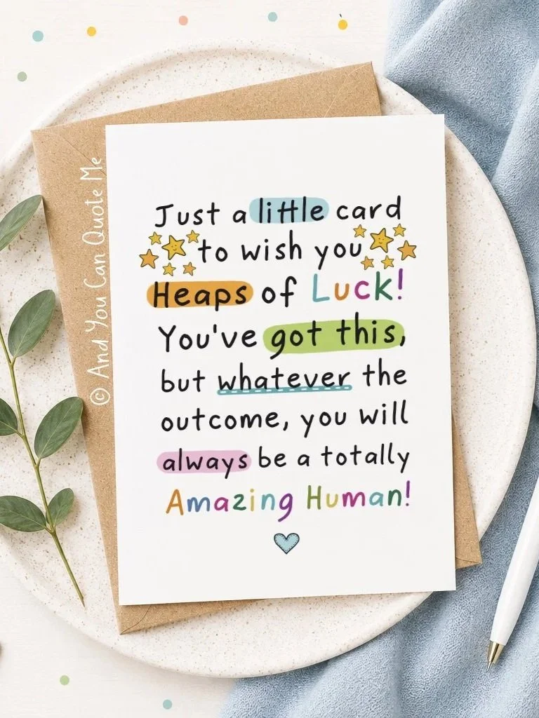 © 'Heaps of Luck...'