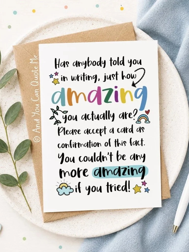 © 'You're Amazing...'