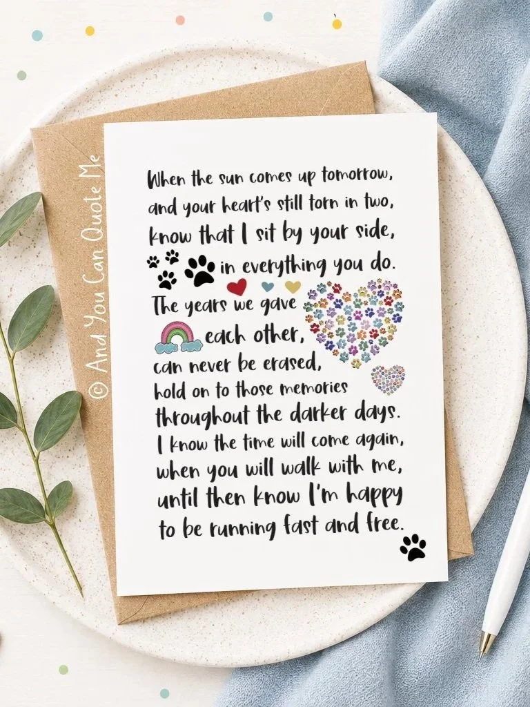 © 'Pet Loss Poem'