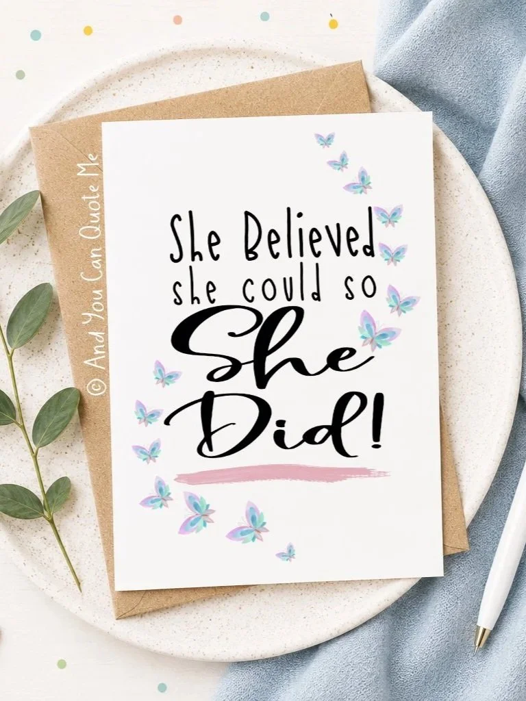 'She Believed She Could'