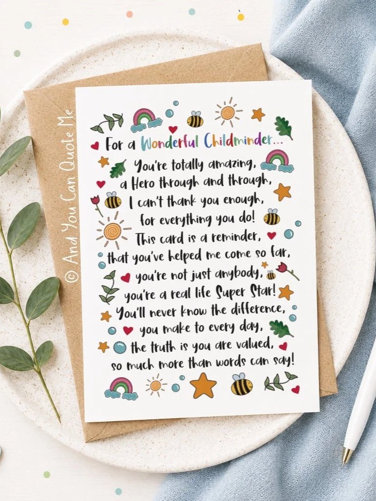 © 'Wonderful Childminder...'
