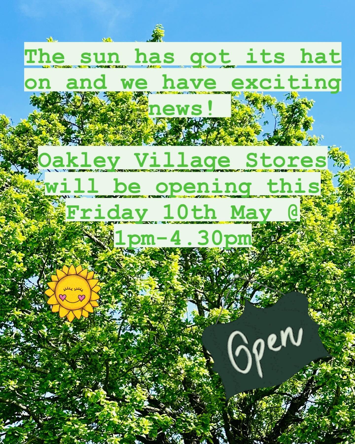 We are thrilled to announce that we will be opening our doors this Friday 10th May at 1pm.  Come and see us, browse our products and stock up ready for the sunny weekend ahead. We can&rsquo;t wait to welcome you!