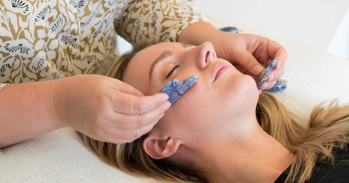 Natural facial acupuncture treatment at Amanda Nordell studio in Dublin
