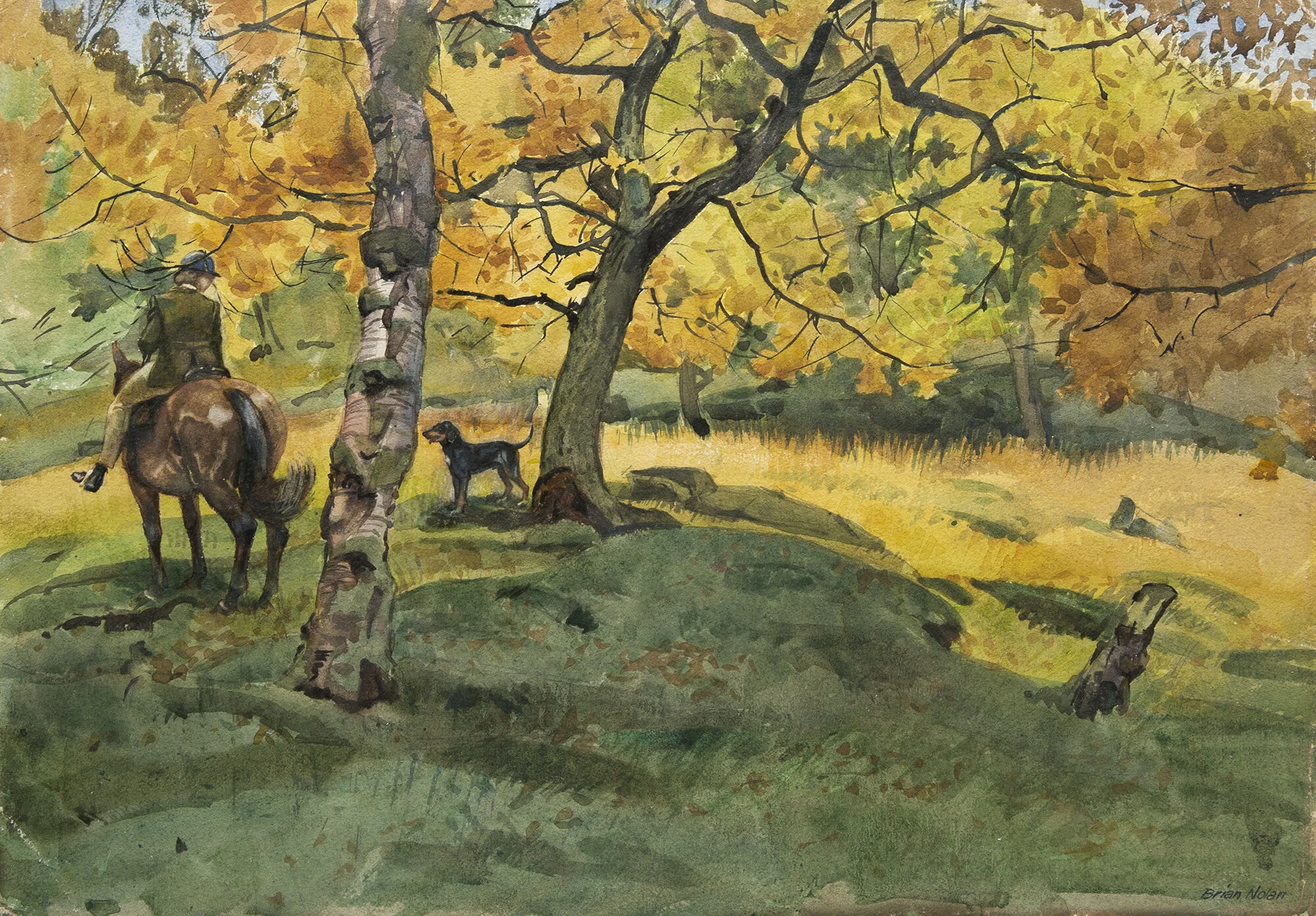 Derbyshire Gold. Watercolour, 61 x 78 cm.