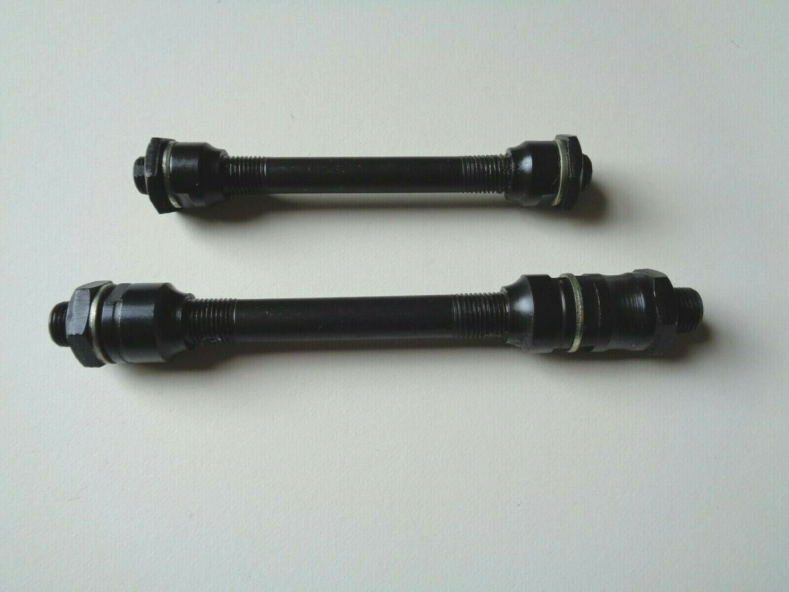 NOS Vintage 1980s SHIMANO complete front &amp; rear hub axles set