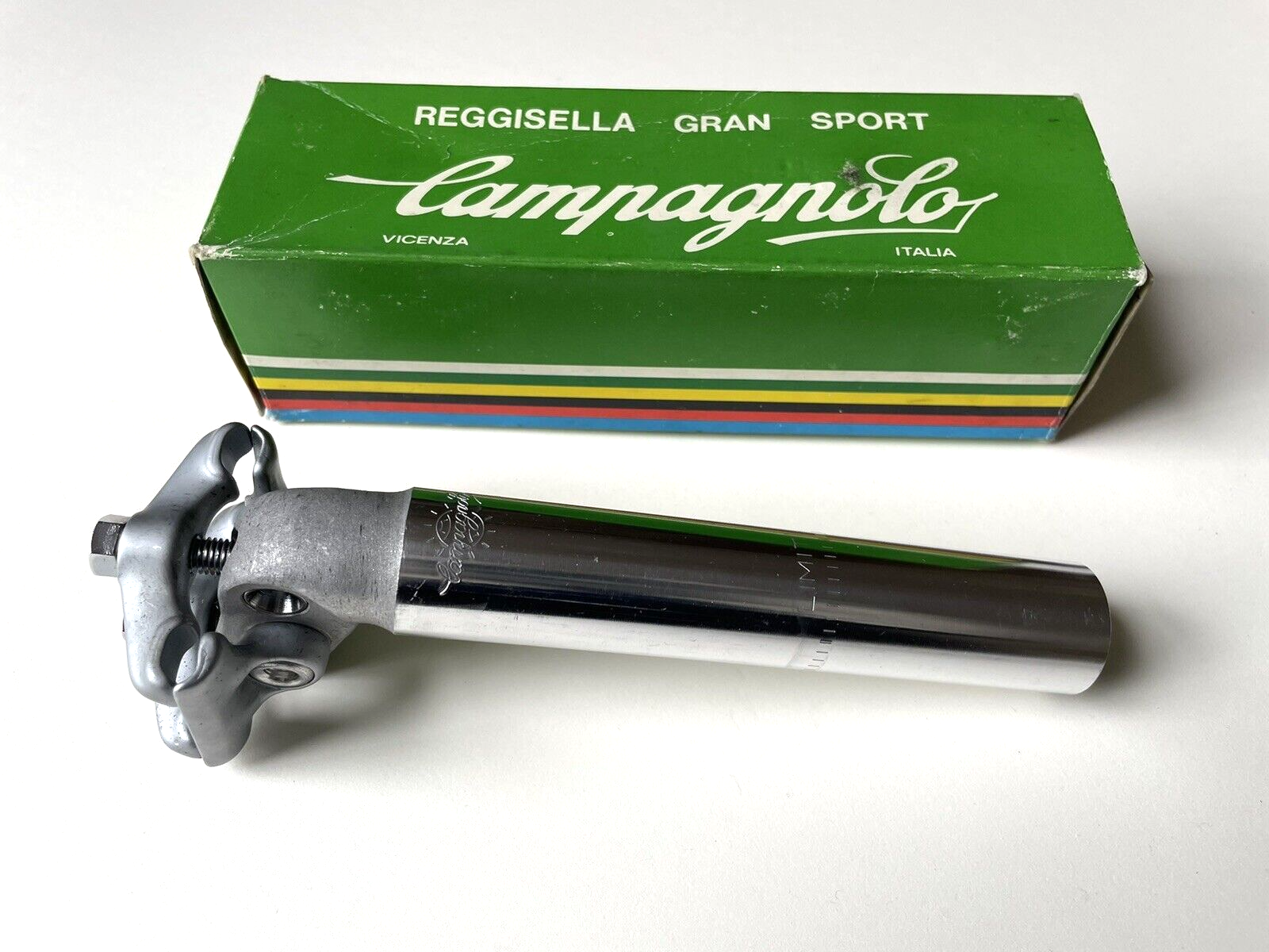 Tige De Selle Campagnolo Gran Sport Vintage – 26mm X 165mm – NOS En Boîte
