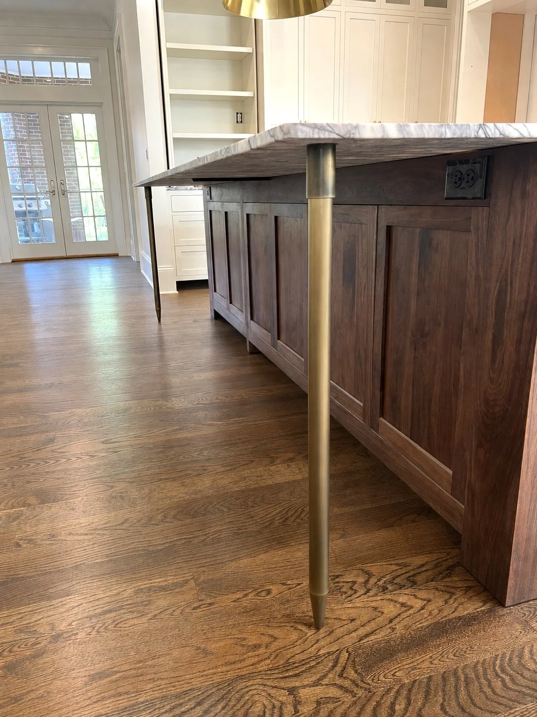 Patinated Brass Countertop Support Legs