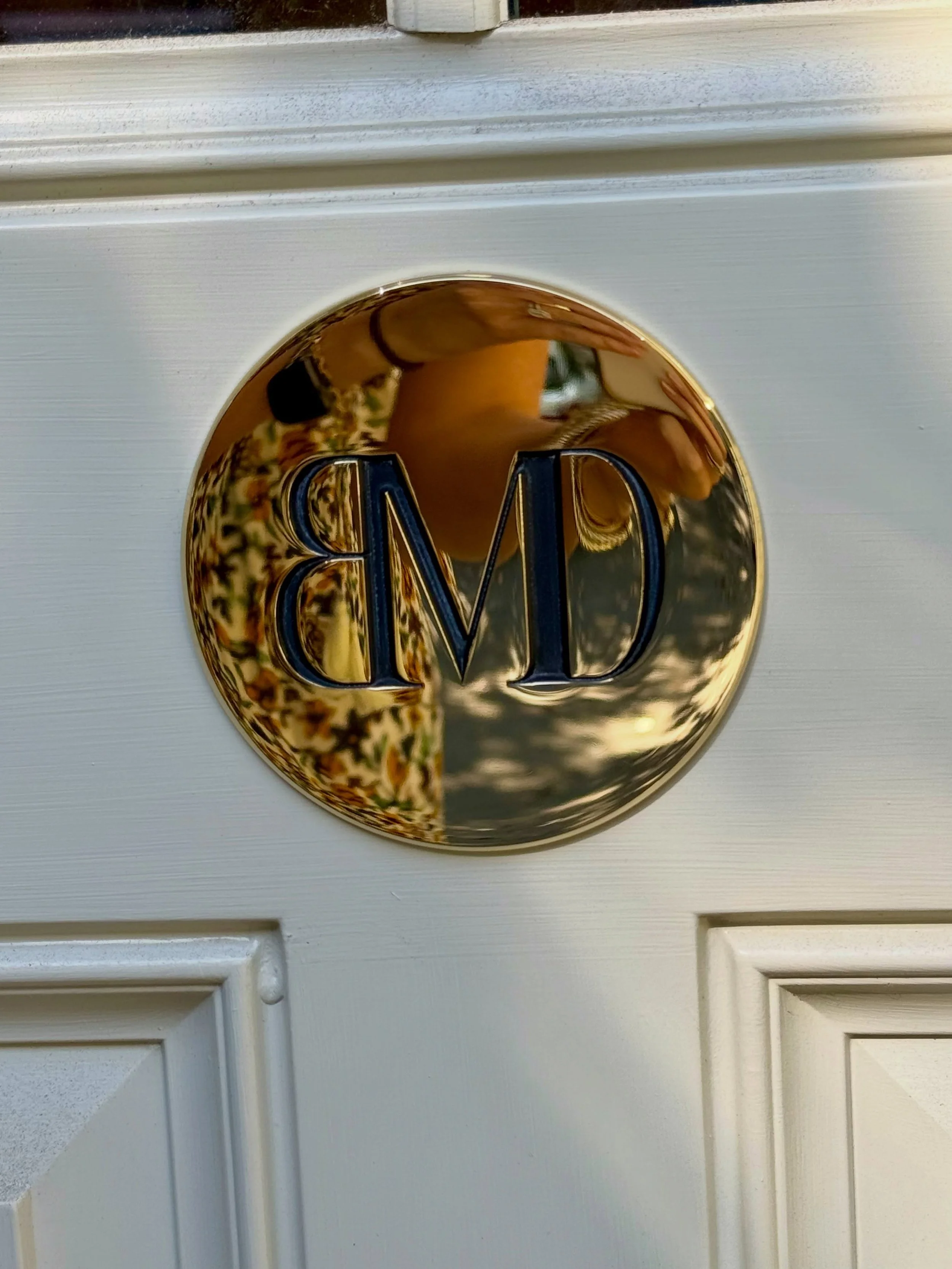 Seems like a signage kind of weekend ! Here is a recently completed door plaque from one friend to another . Engraved and unlacquered brass for the win ! This thing shines in the sunlight ! #customsignage #custombrasswork #ldcmade