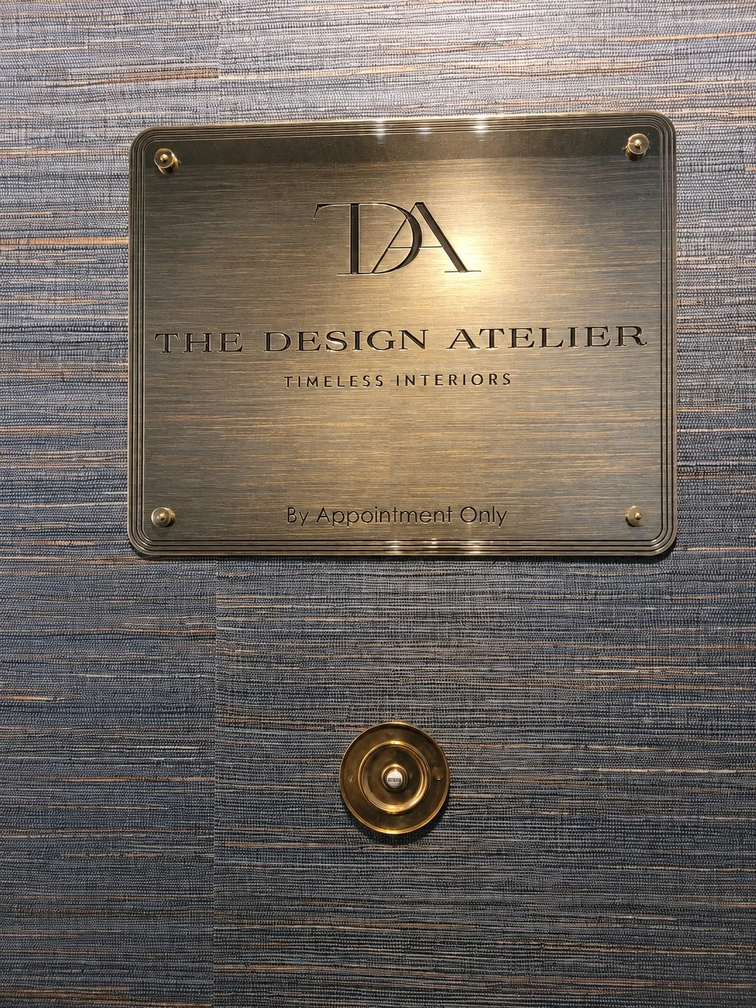 Polished Brass Business Sign
