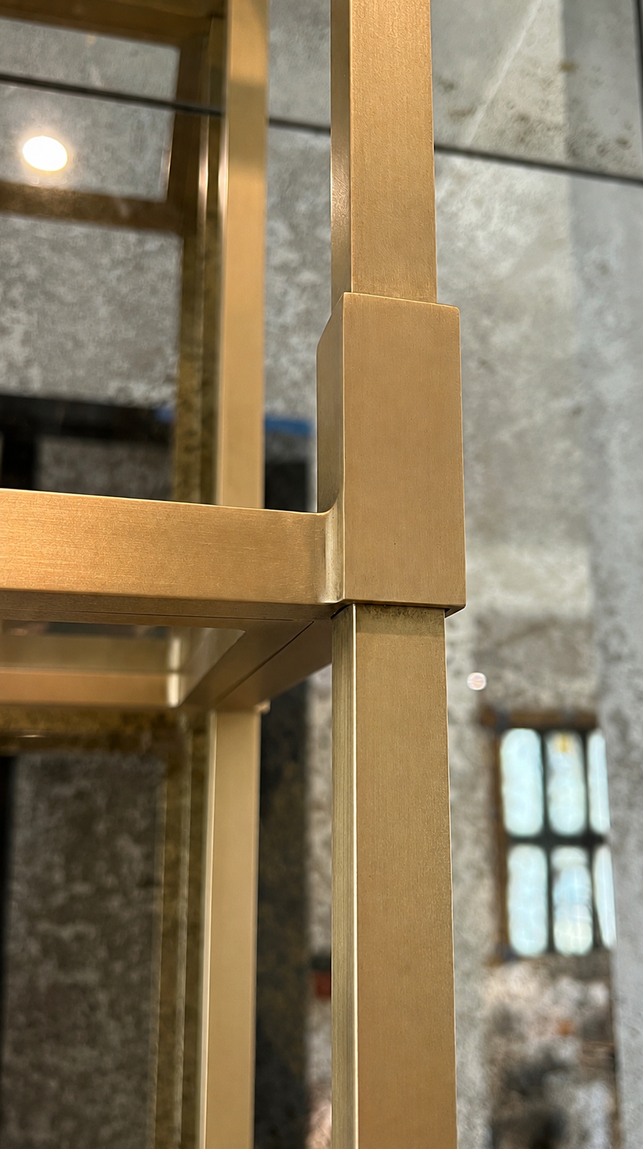 Brass/ Glass Bar Shelf - View 3