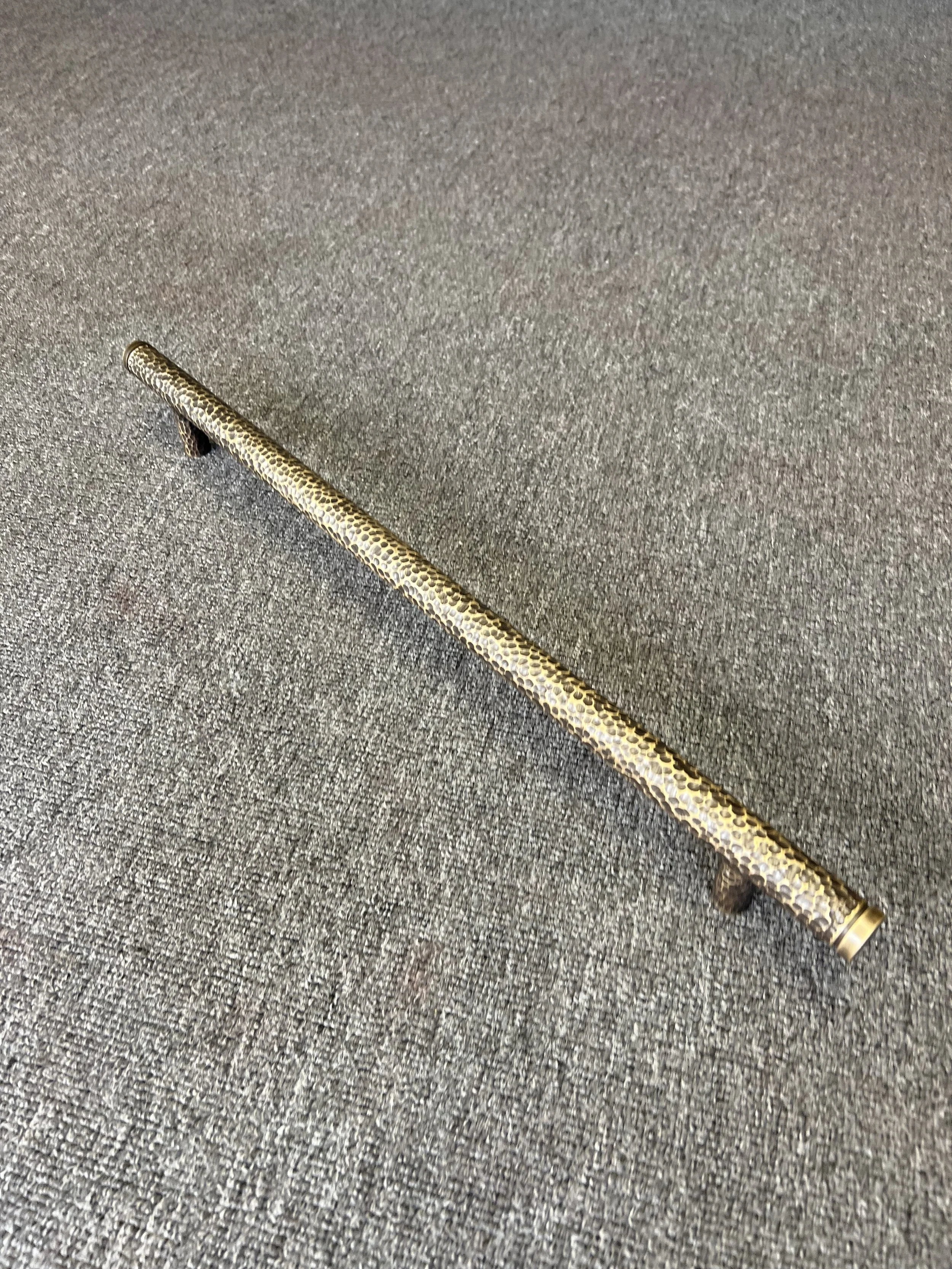 Patinated/Hammered Brass Handles - View 1