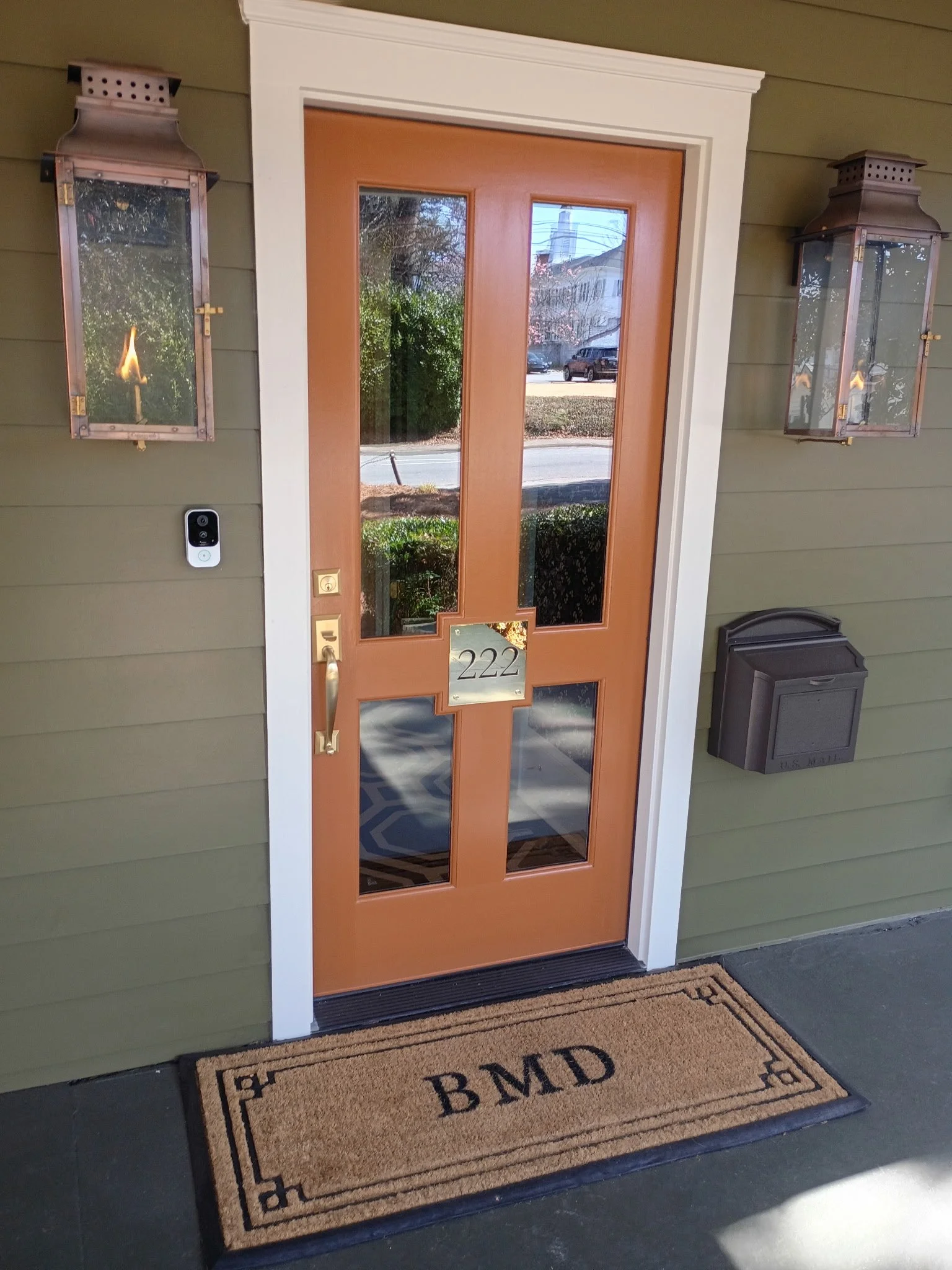 Engraved/ Polished Brass Address Sign