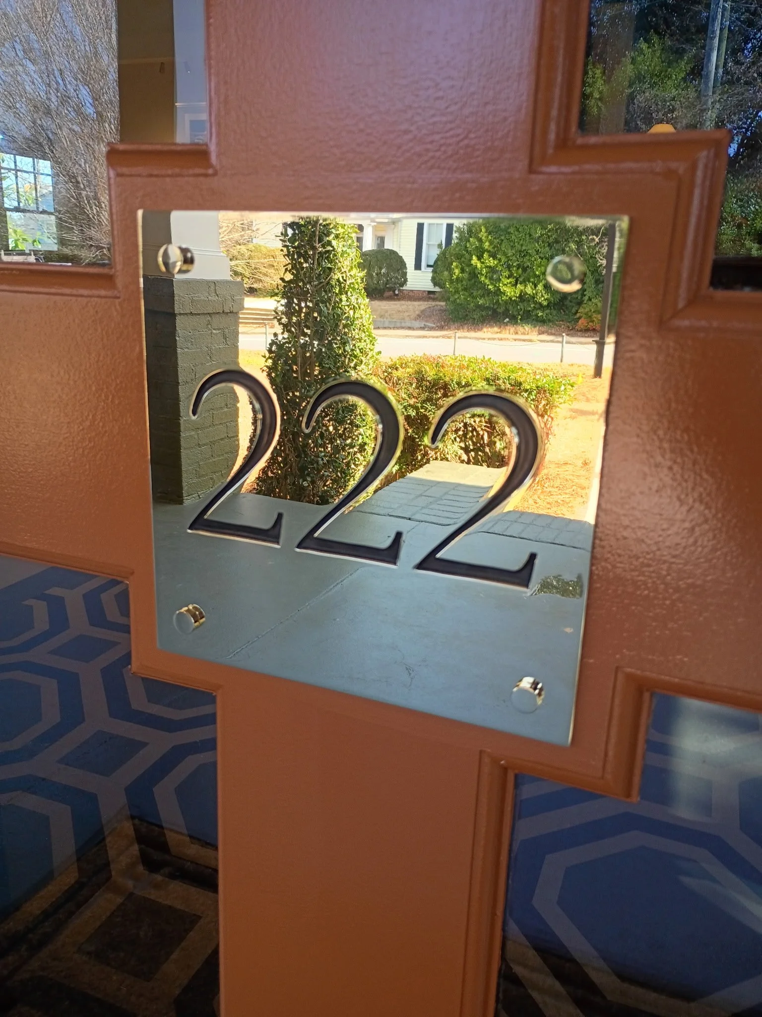 Engraved/ Polished Brass Address Sign