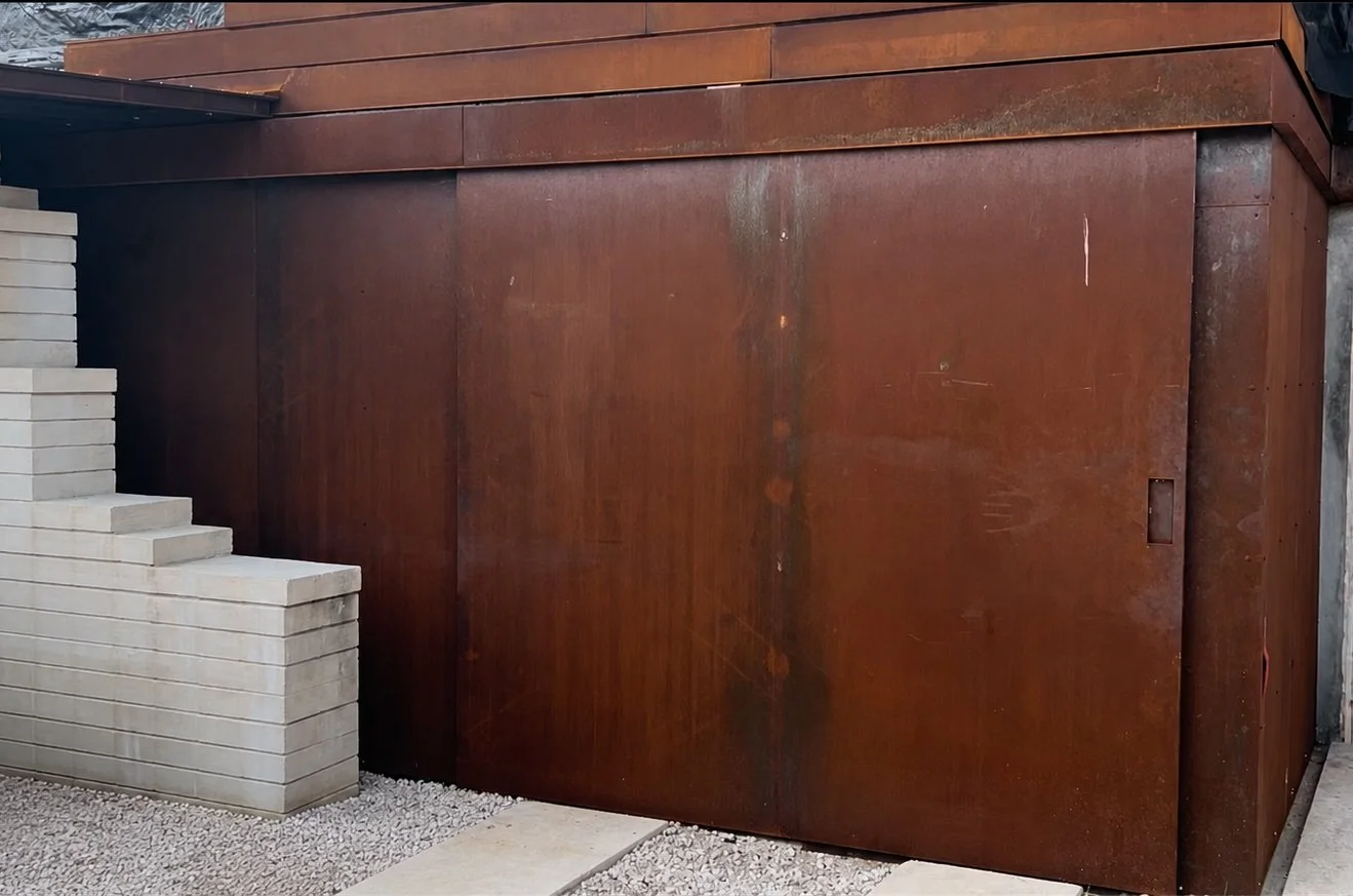 Corten Sliding Door