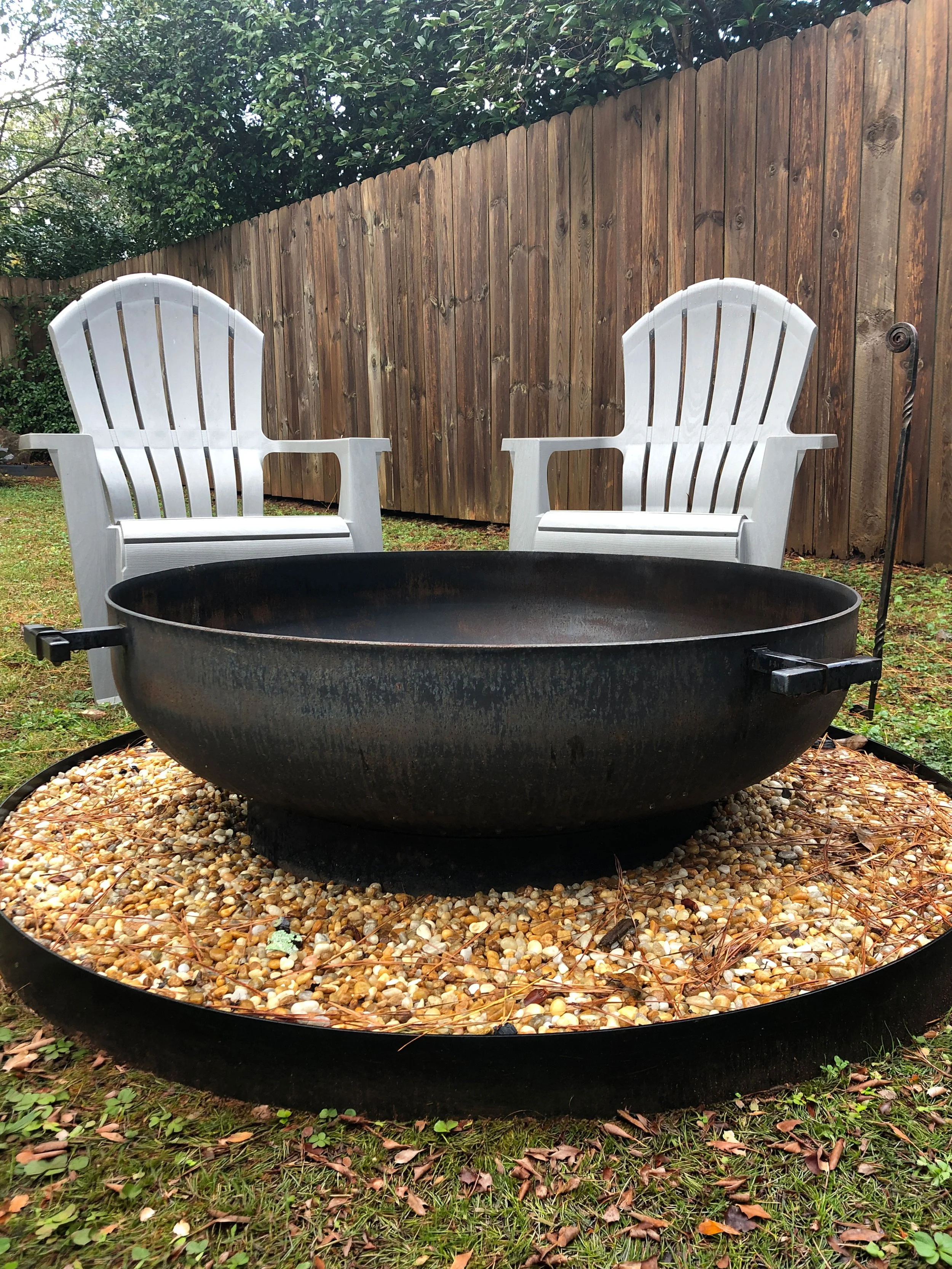 Custom Fire Bowl and Gravel Pit