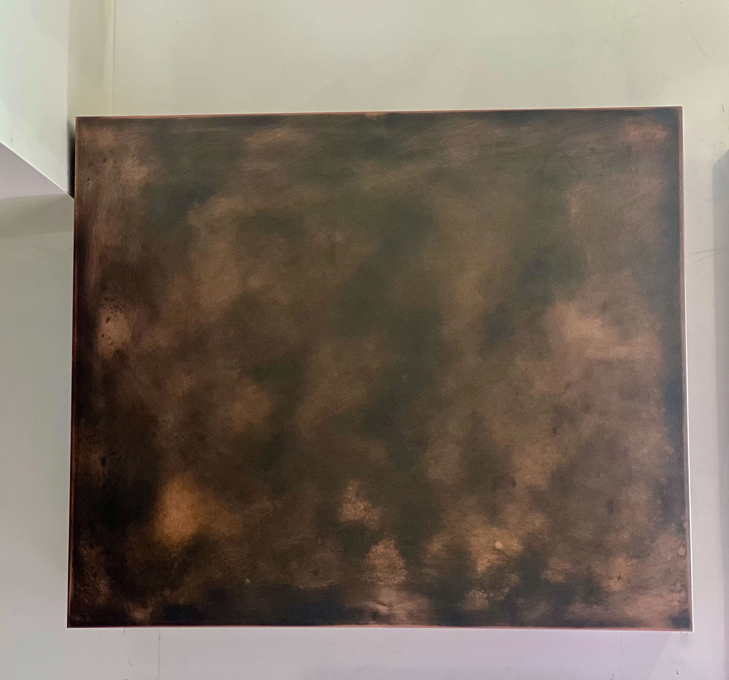Hand Patinated Copper Vent Hood