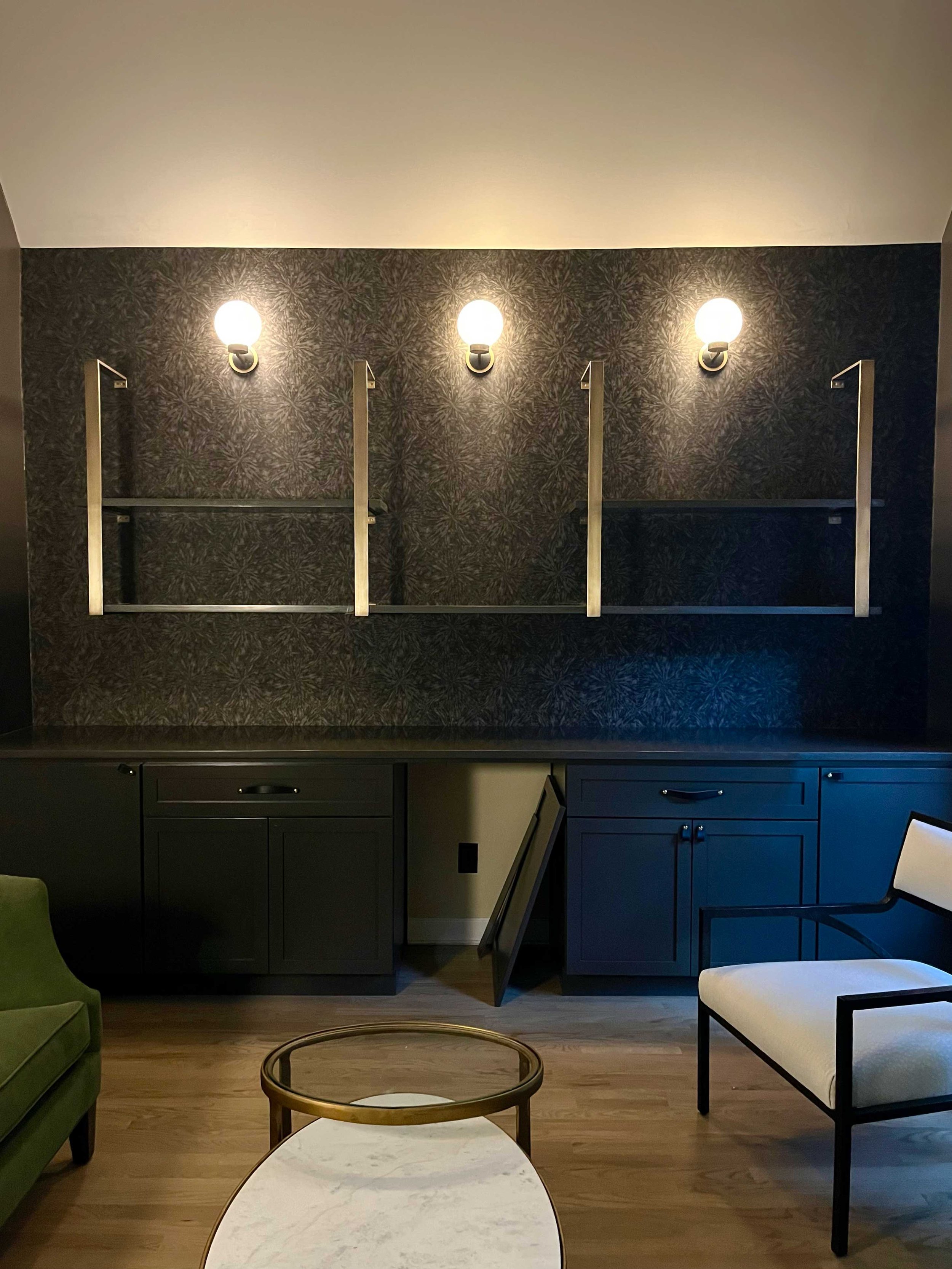 Brass Bar Shelf Supports - View 1