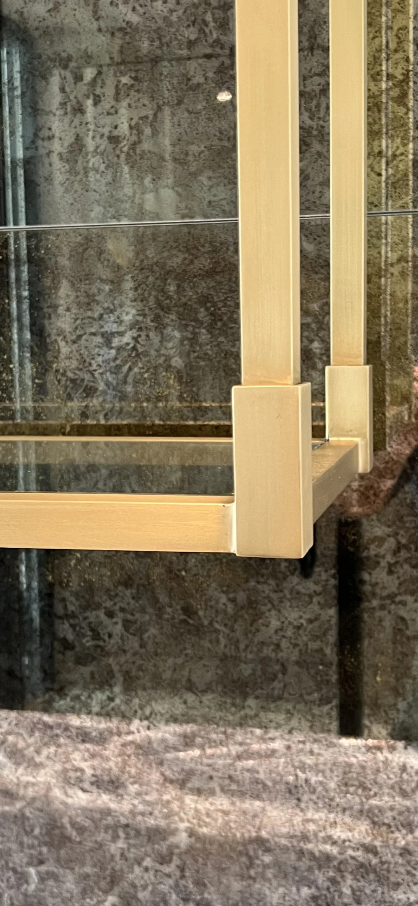 Brass/ Glass Bar Shelf - View 2