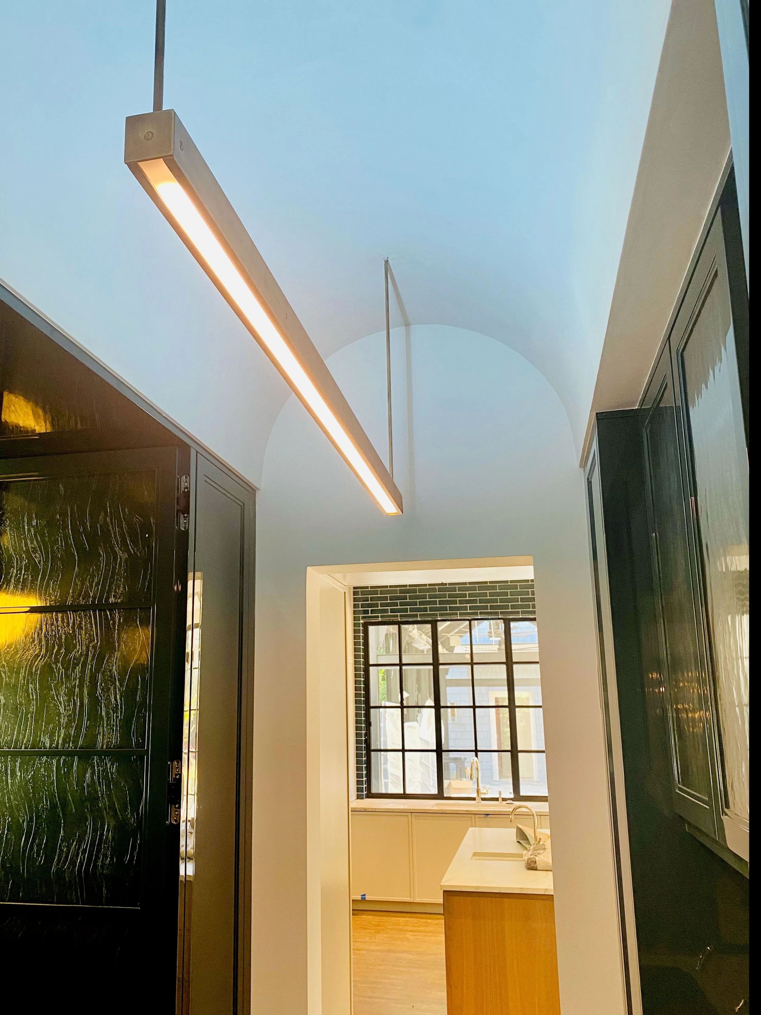 Brass LED Light Fixture -View 1