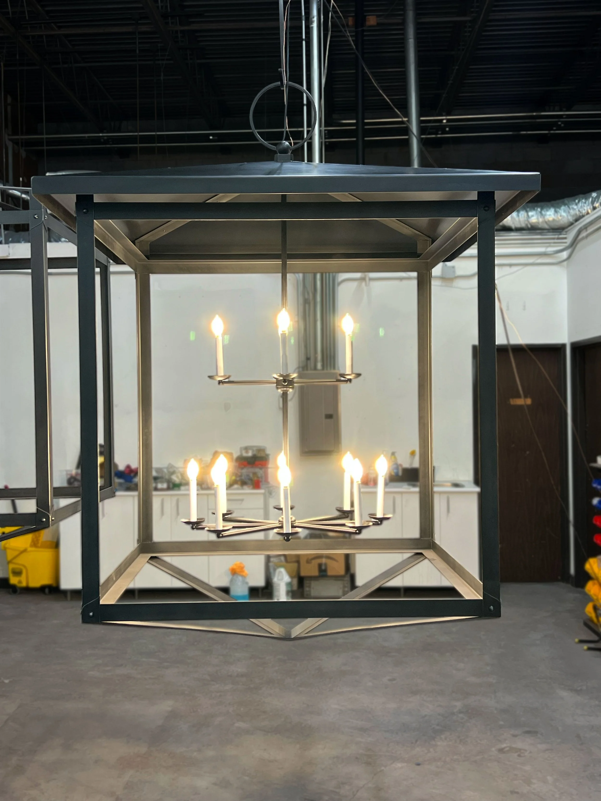 Oversized 2 Tier- 12 Light Lantern - Electric