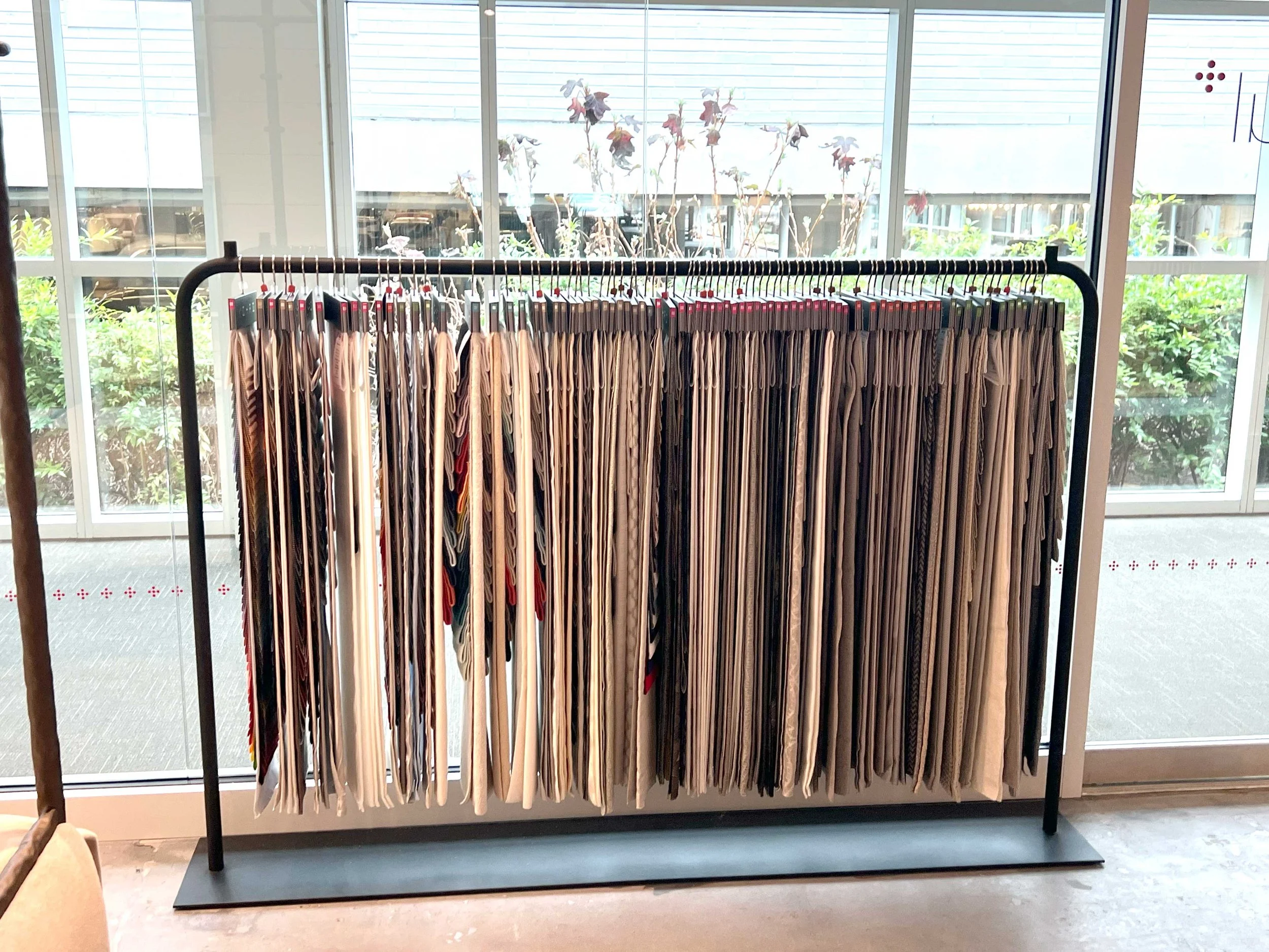 Custom Metal Freestanding Fabric Display