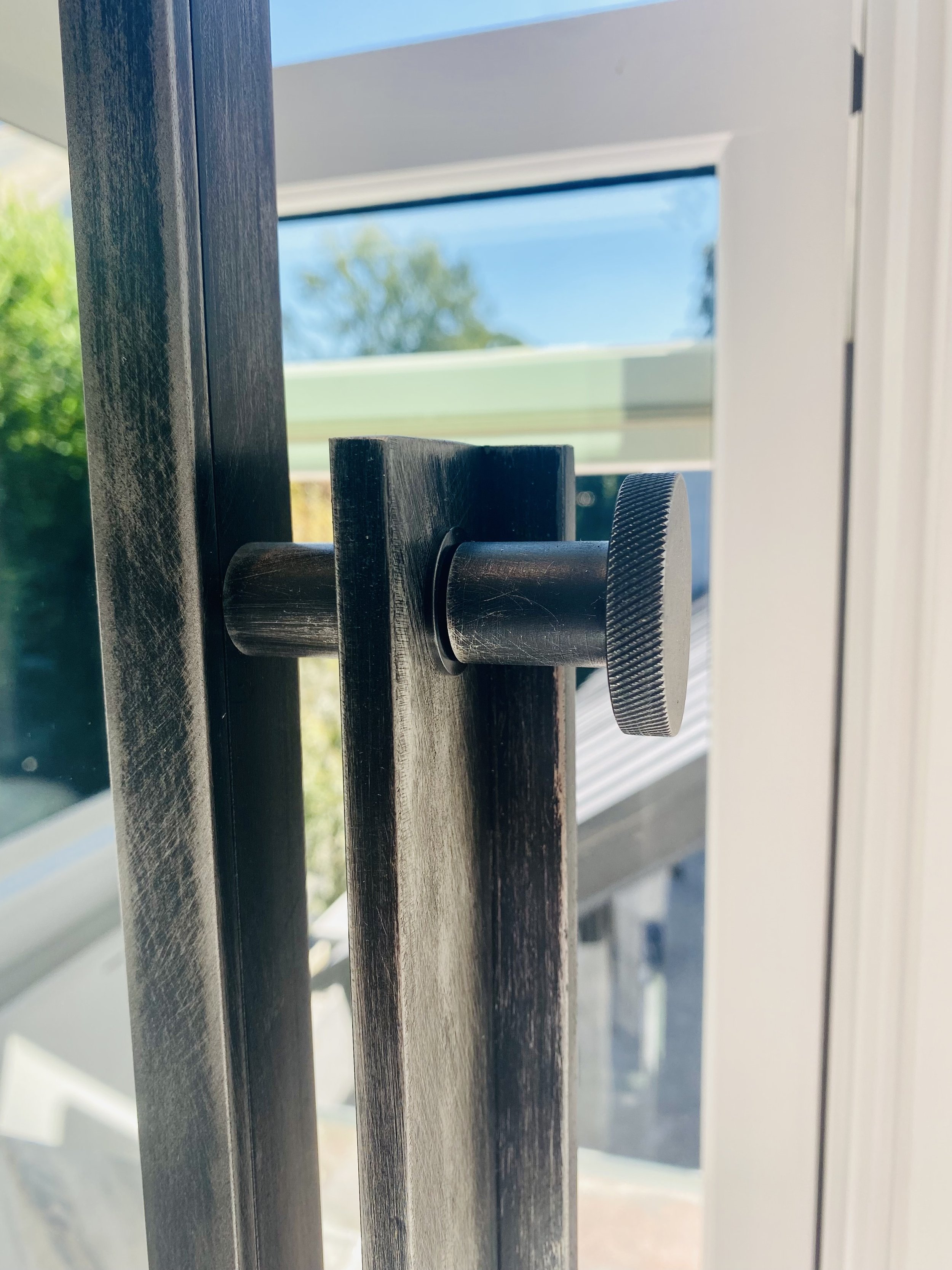 Pair of Metal Framed Mirrors with Adjustable Angle - View 3
