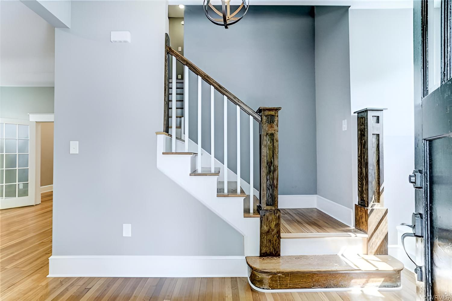 Even a new banister can look like it belongs in a 100 year old house when done right.
