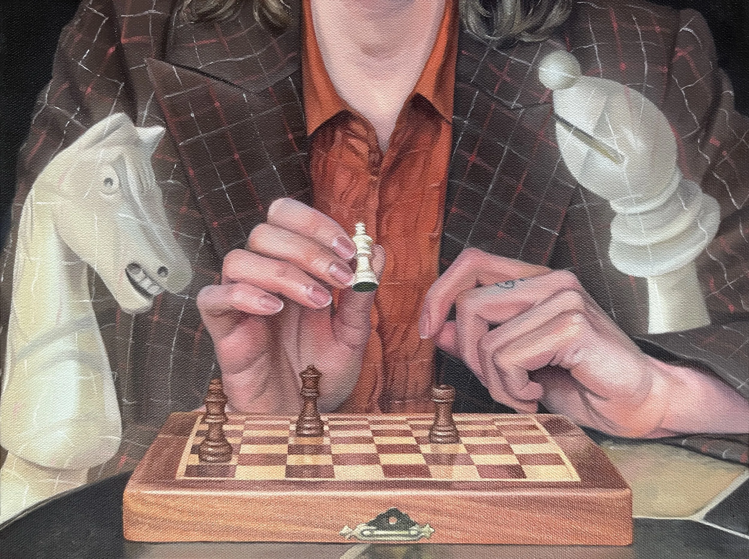 Kicking and Screaming | 12 x 16 inches, oil on canvas, 2025