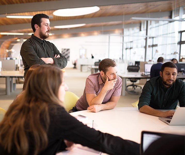 It's Wednesday and here's the #myclever Team in action. Problem solving their way through the week. All aboard creative ideas, inspiring actions and measurable ROI! #Culture #Brainstorm #MCR #Manchester #Agency #SocialMedia #Marketing #ROI #OfficeLife