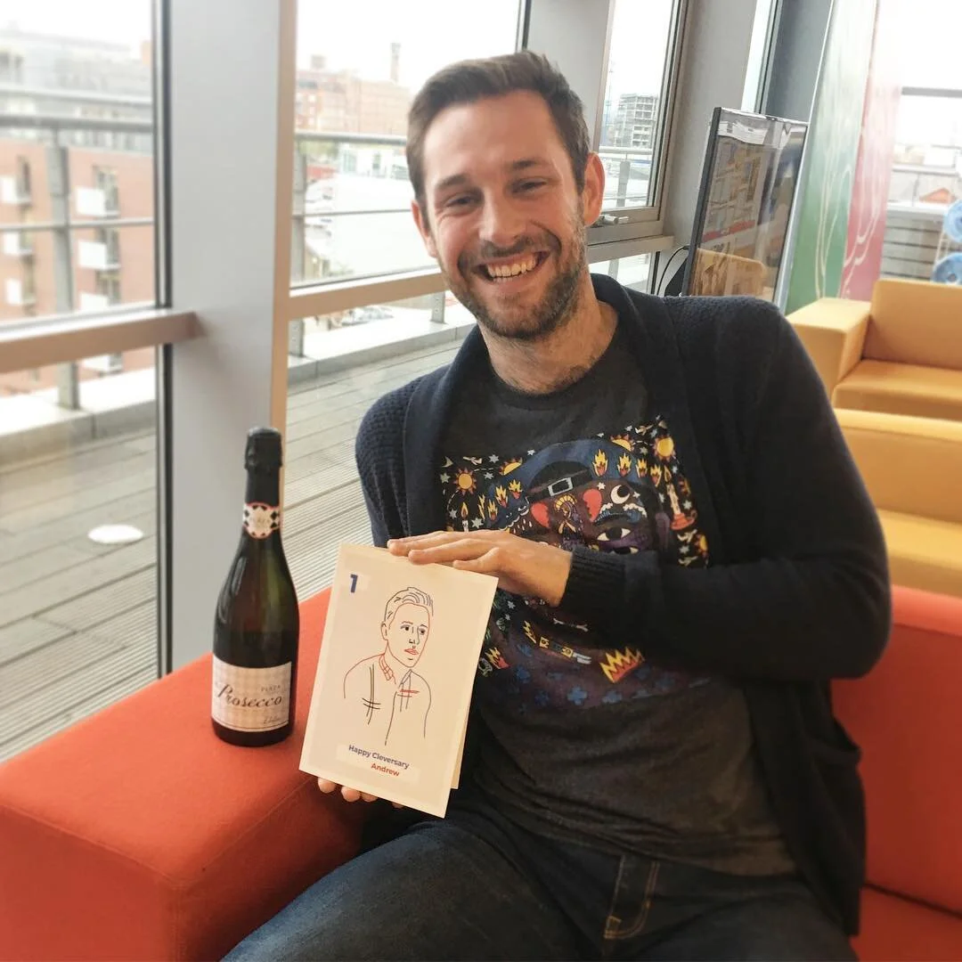 More celebrations in the #myclever Office today! Happy Cleversary Andrew. Always smiling, always hard-working and always happy to help. #Staff #Culture #OfficeLife #Marketing #Agency #Manchester #SocialMedia #SocialMediaMarketing #Celebration