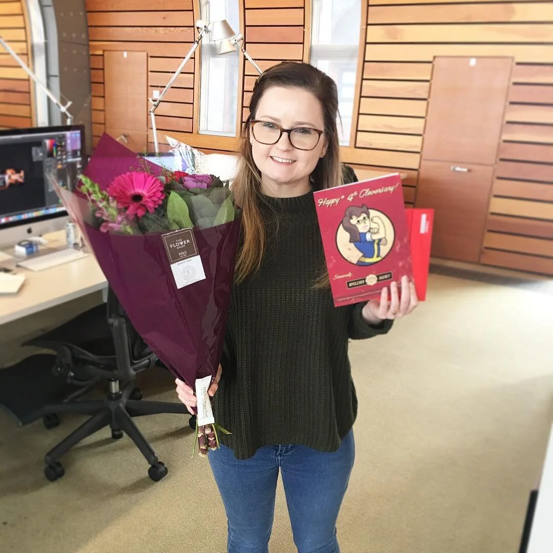 Happy 4th Cleversary to Steph! One of the most dedicated members of the #myclever Team! Thank you for all your hard work and commitment over the years. 😀💐 #Cleversary #Culture #OfficeLife #Flowers #Congratulations #Staff #Manchester