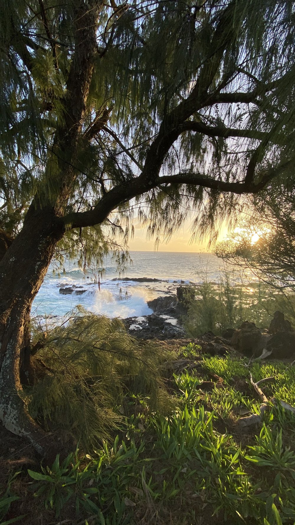  Sunset at Spouting Horn, Kauai 