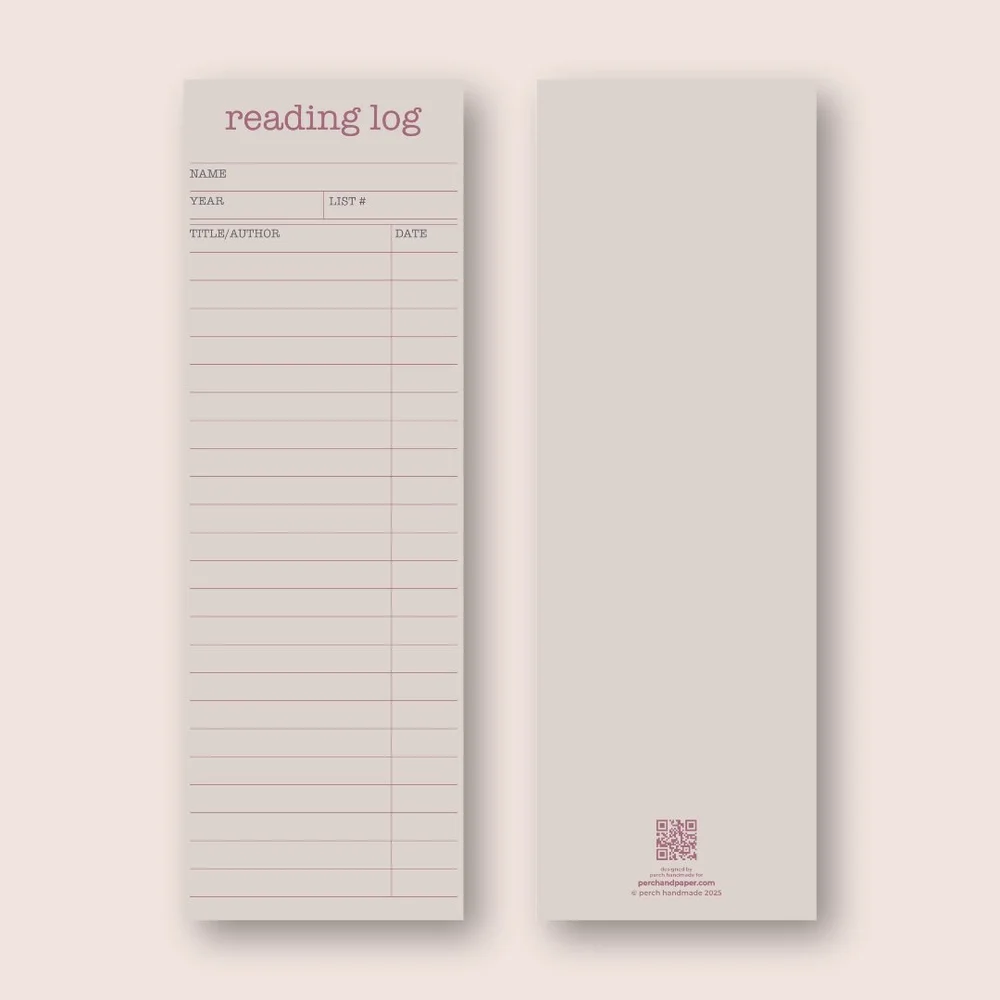 Reading Log Bookmark