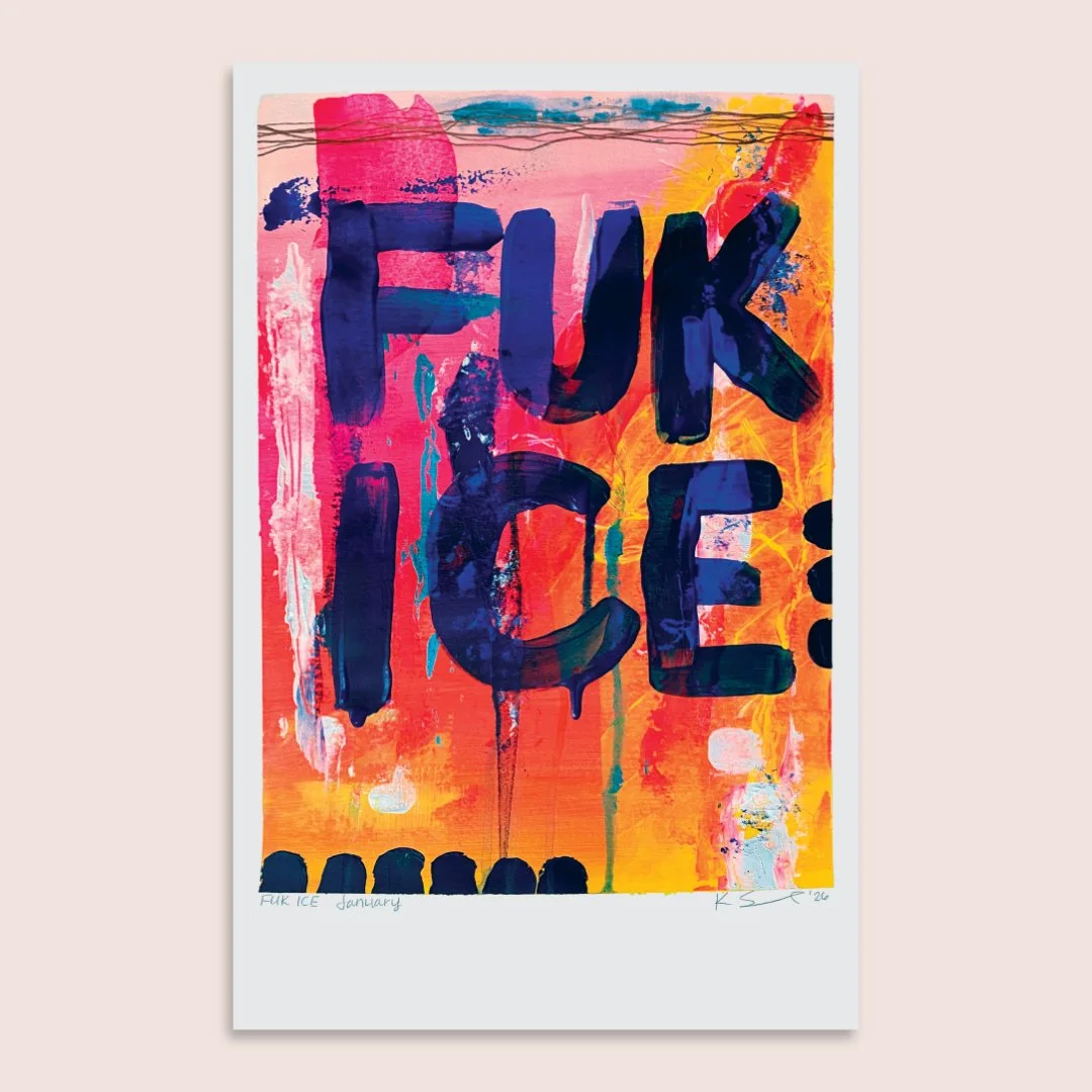 FUK ICE Protest Art Print 11x17 | Support Stand With Minnesota