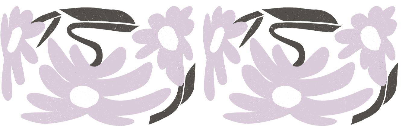 Purple circle flower graphic design.